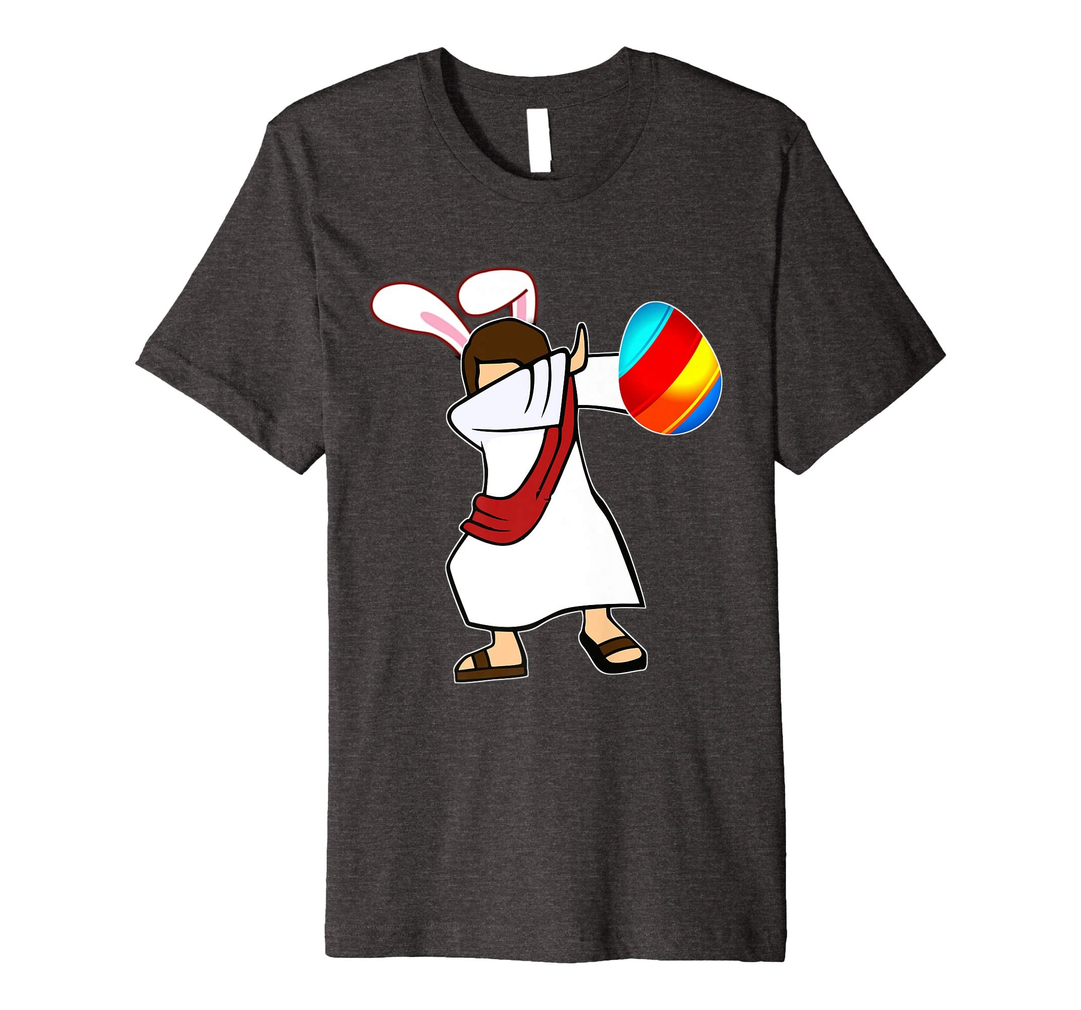 Easter Bunny Dabbing Jesus Christian Tshirt Egg Ears Gift
