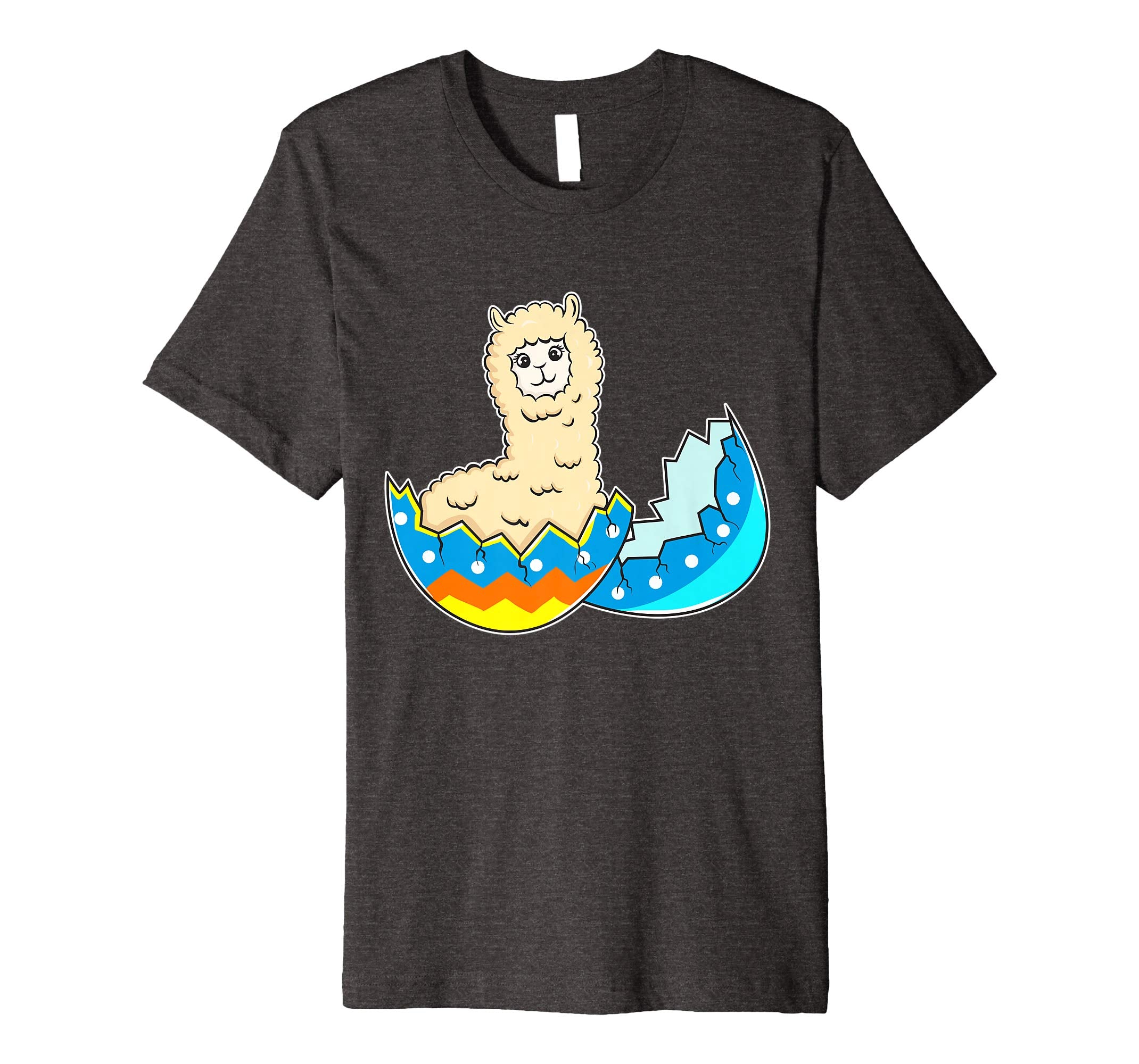 Funny Easter T-Shirt Llama Easter Egg Kids Gift