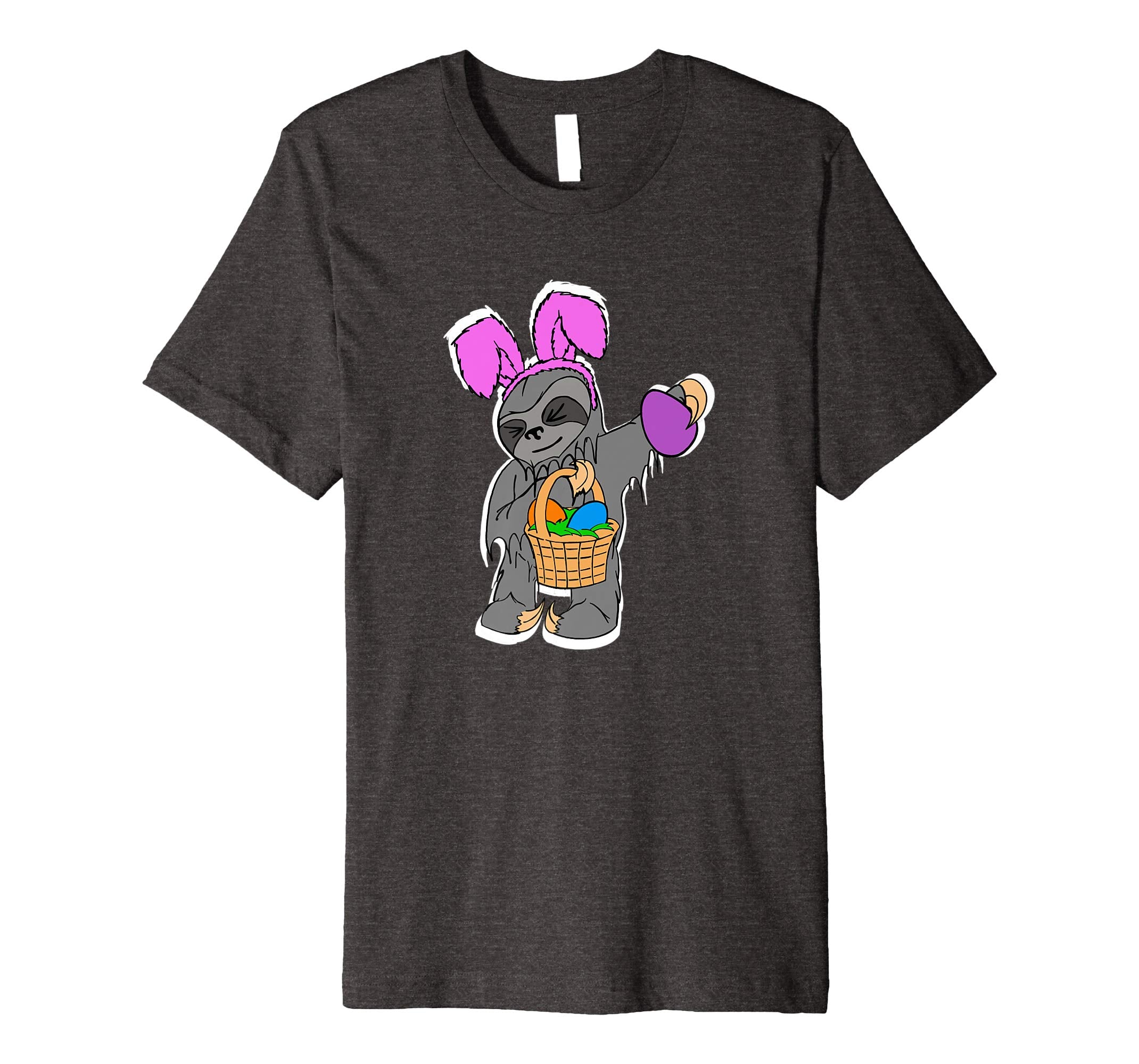 Mens Funny Sloth Shirt Cool Easter Basket Gift Idea