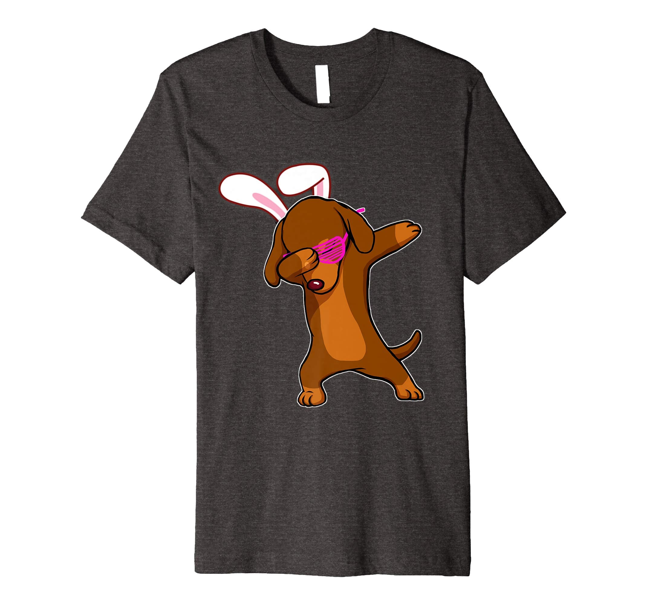 Easter Bunny Dabbing Dachshund Dog Tshirt Rabbit Ears Gift