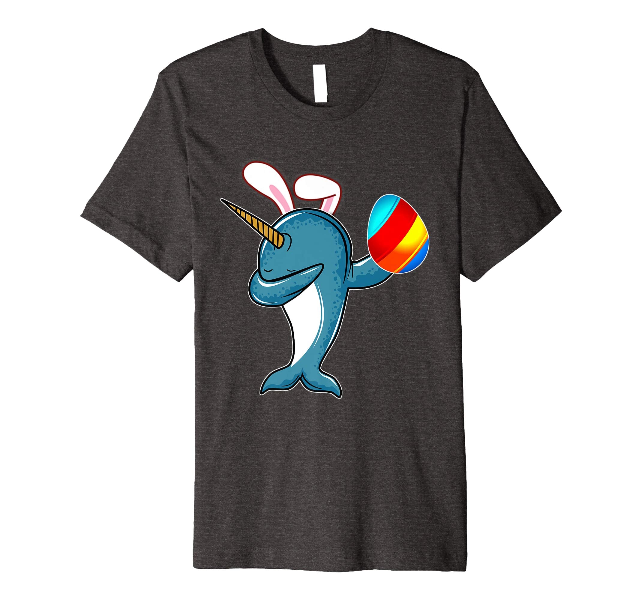 Easter Bunny Dabbing Narwhal Unicorn Tshirt Egg Ears Gift