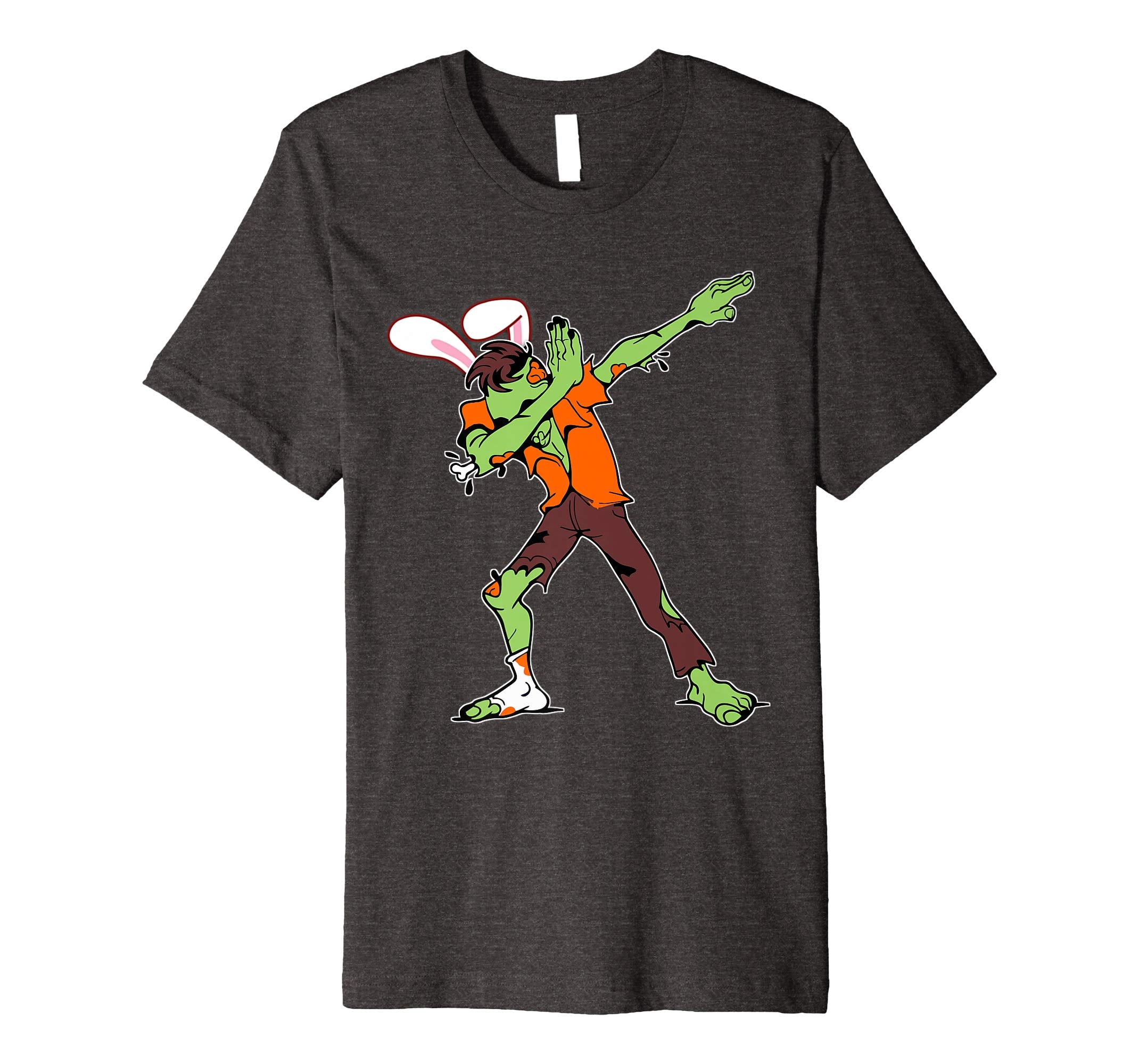 Easter Bunny Dabbing Zombie Tshirt Rabbit Ears Animal Gift