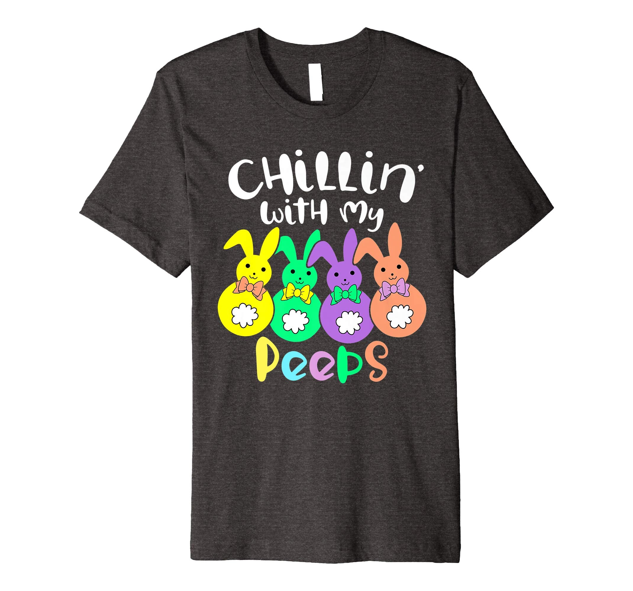 Chillin With My Peeps Happy Easter Kids Boys Girls T Shirt