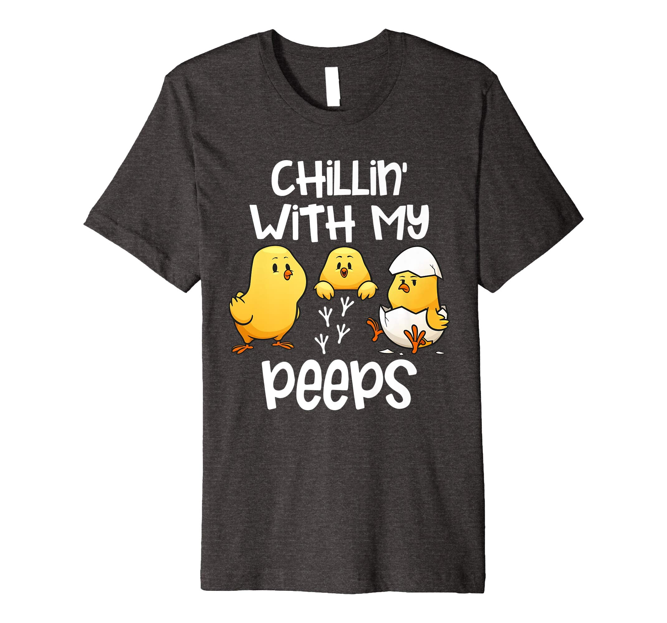 Chillin With My Peeps Happy Easter Kids Boys Girls T Shirt