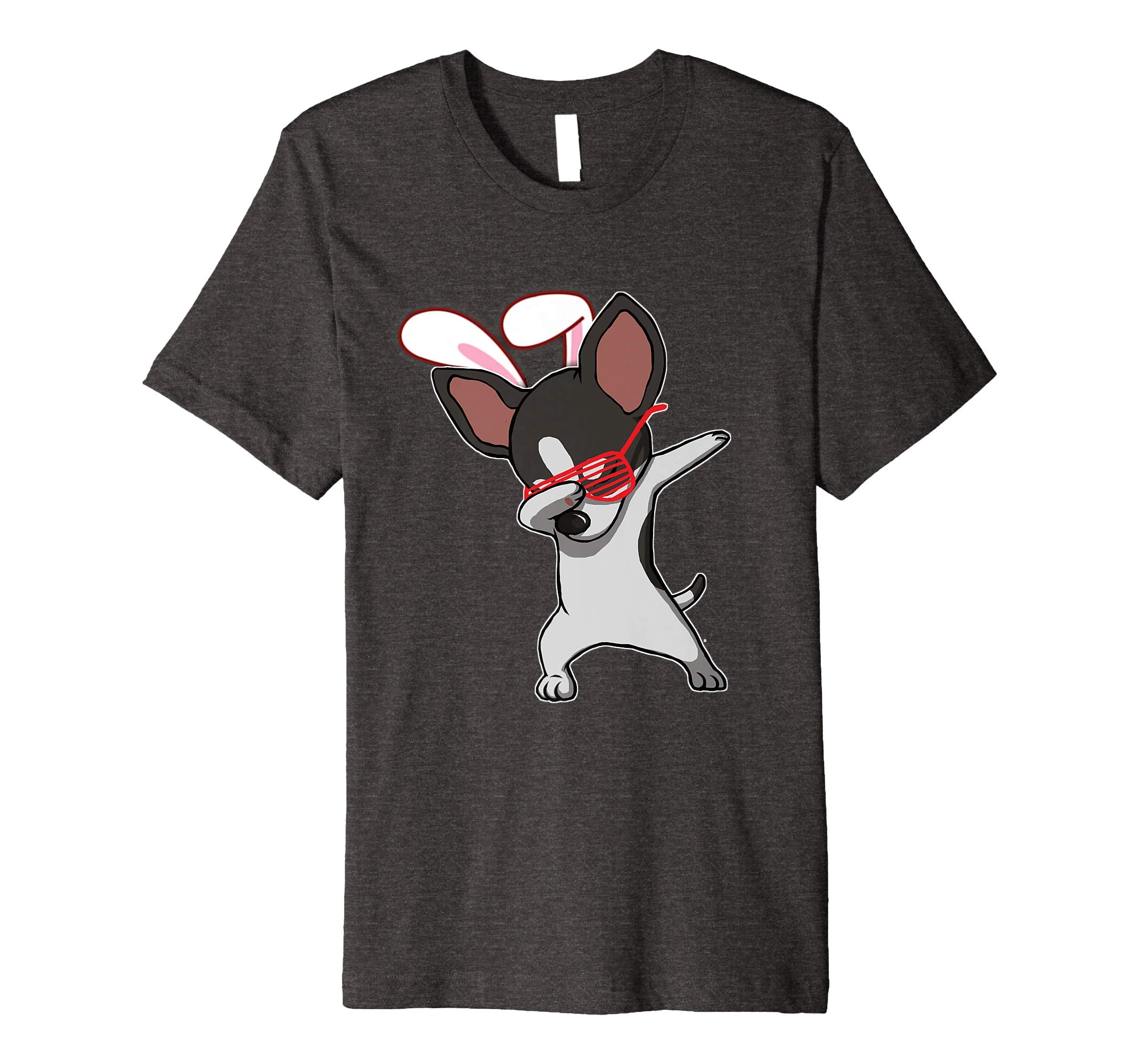 Easter Bunny Dabbing Chihuahua Dog Tshirt Rabbit Ears Gift