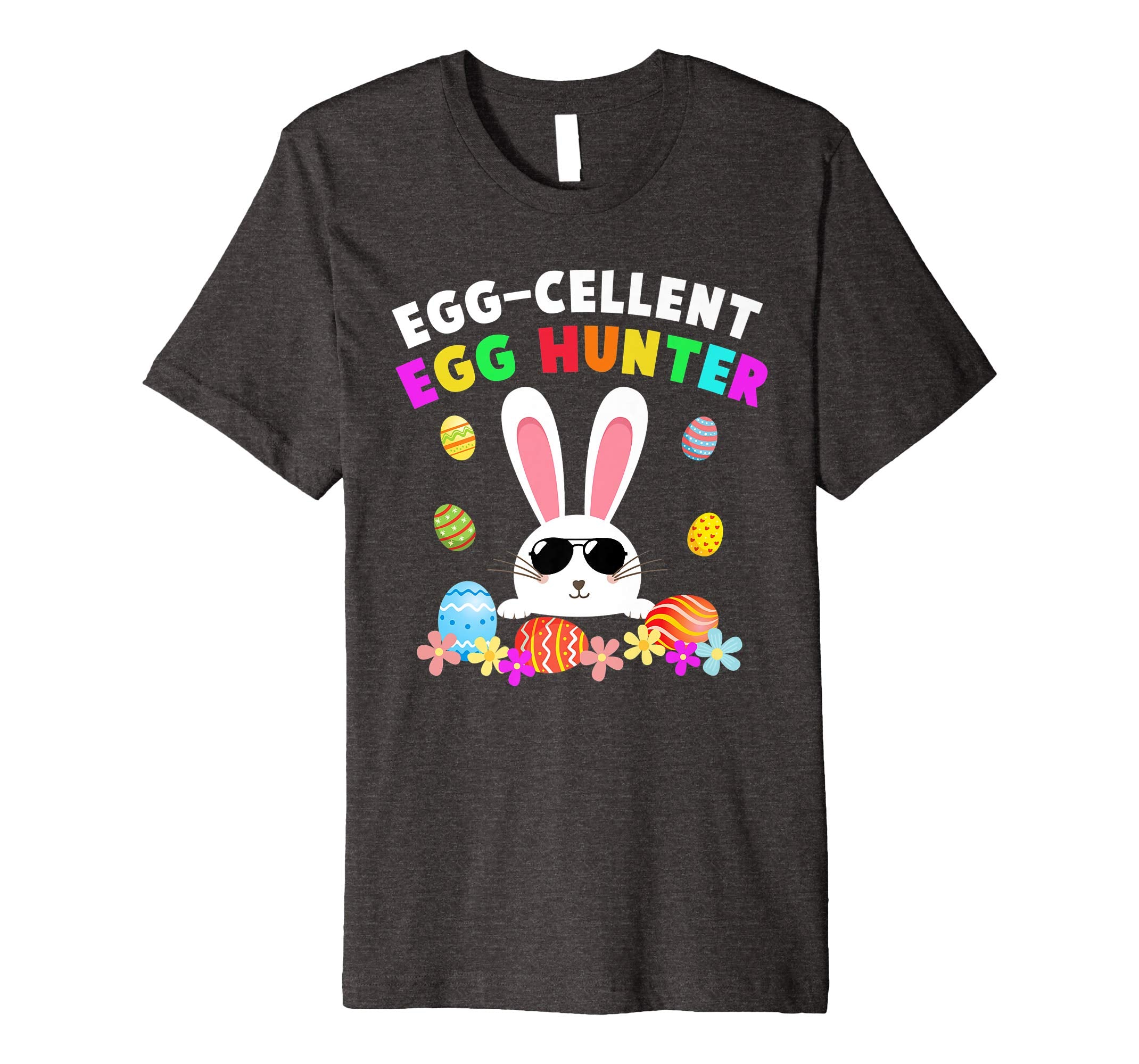 Egg-cellent Egg Hunter Easter T-Shirt Boys Girls Bunny Gift
