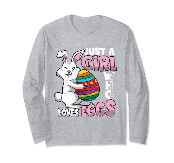 Easter Egg Hunt Girl T-shirt Cute Girls Teens Women Gift