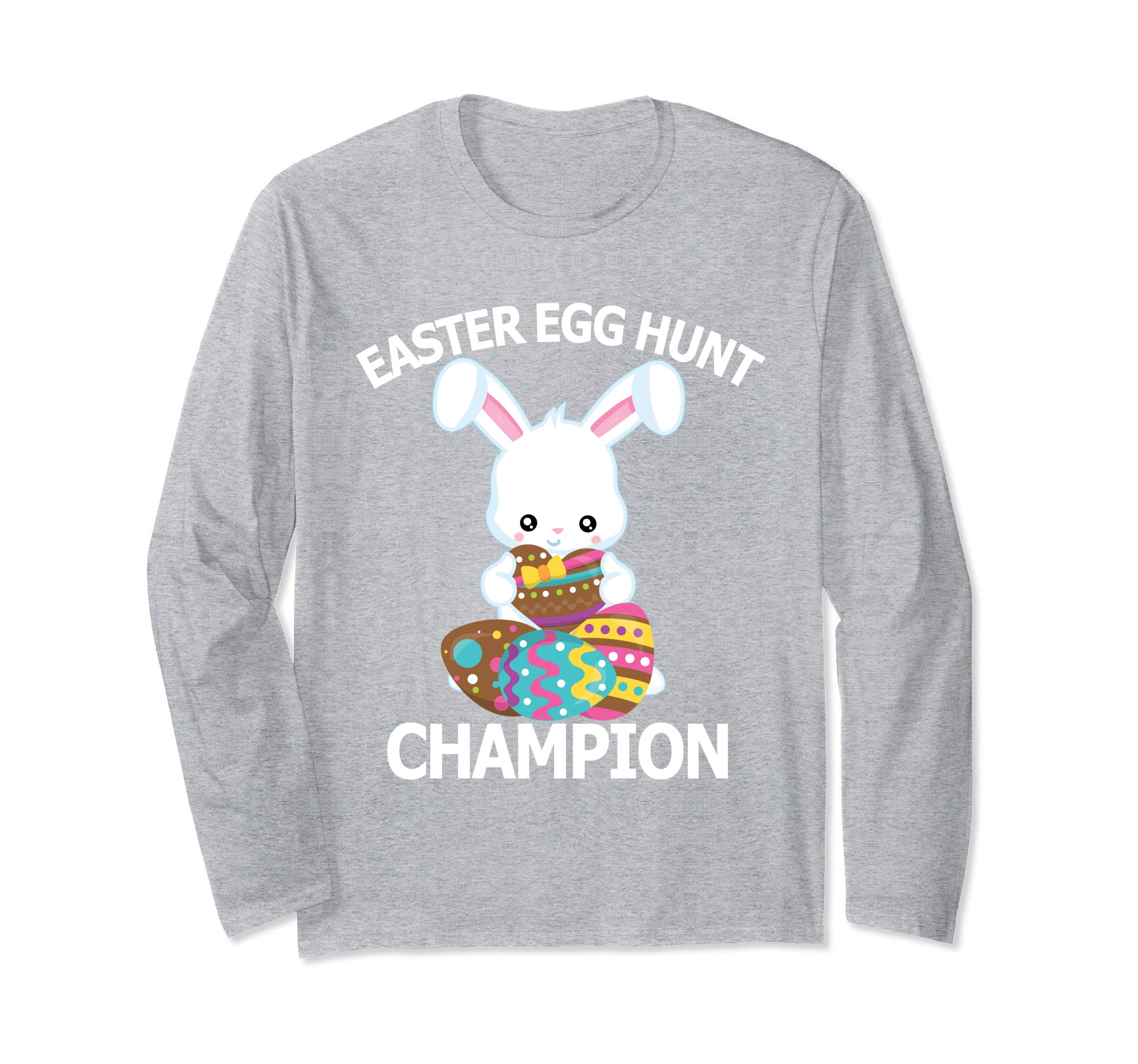 Easter Egg Hunt Champion Shirt Cute Bunny Long Sleeve