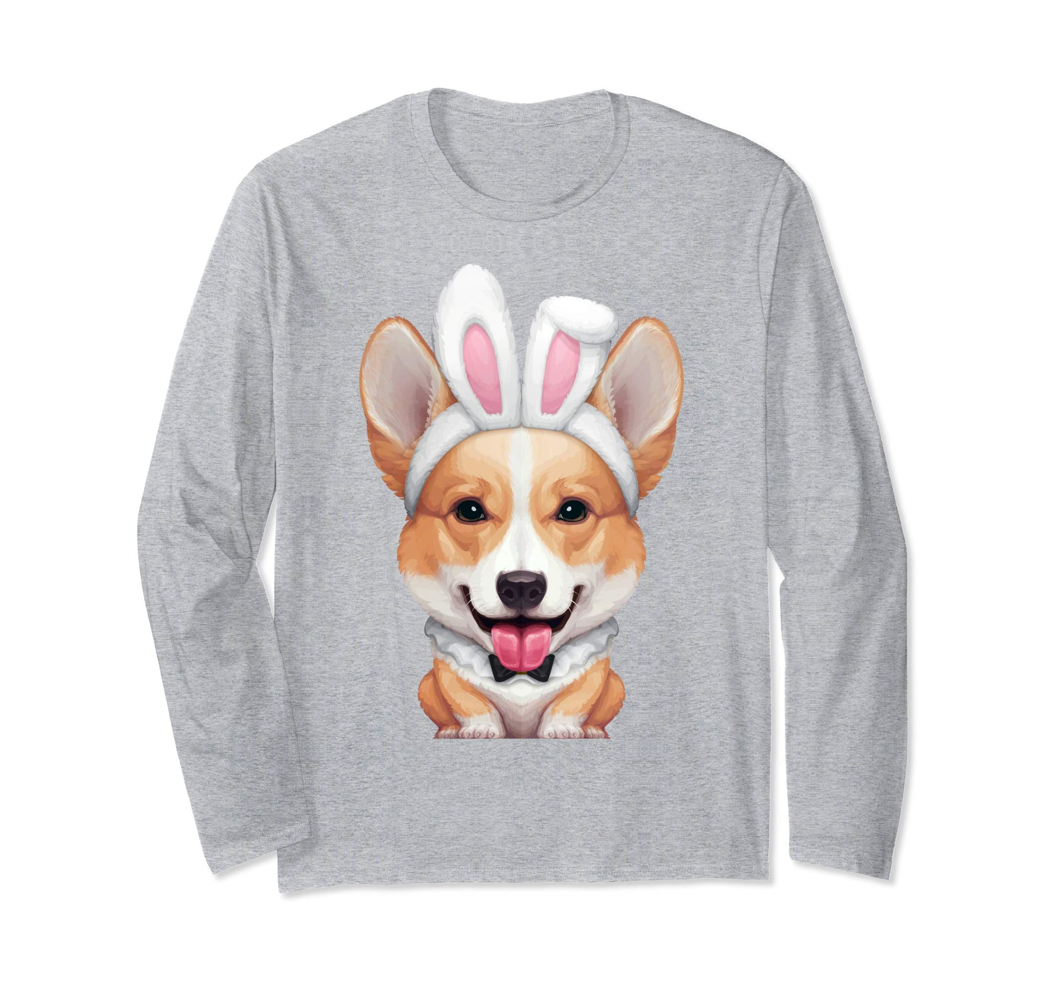 Welsh Corgi in the Easter Bunny Costume Long Sleeve T-Shirt