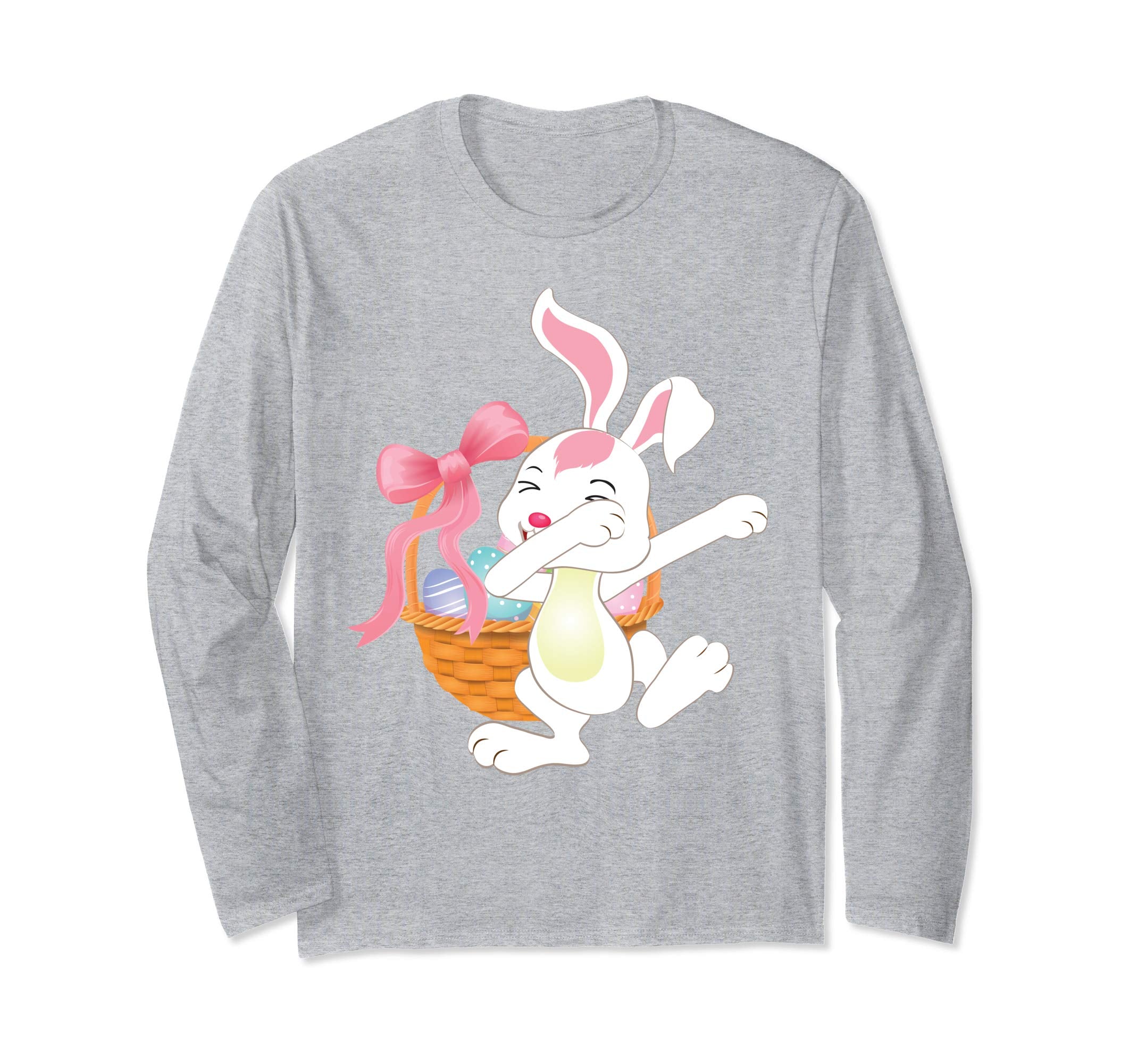 Cute Bunny Dab Dabbing Around The Easter Eggs T-Shirt Lovely