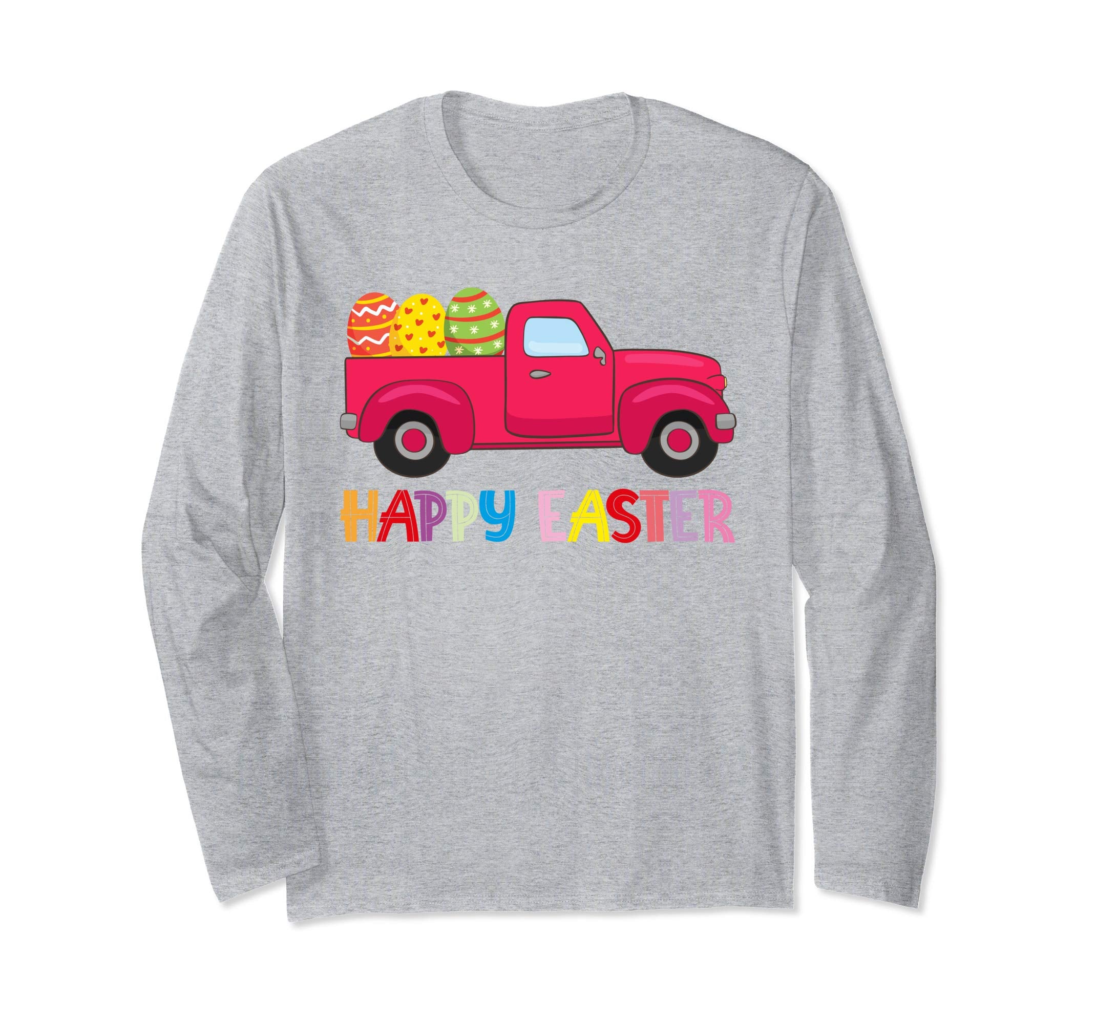 Happy Easter Truck Egg Hunt Is On Long Sleeve T Shirt Gift