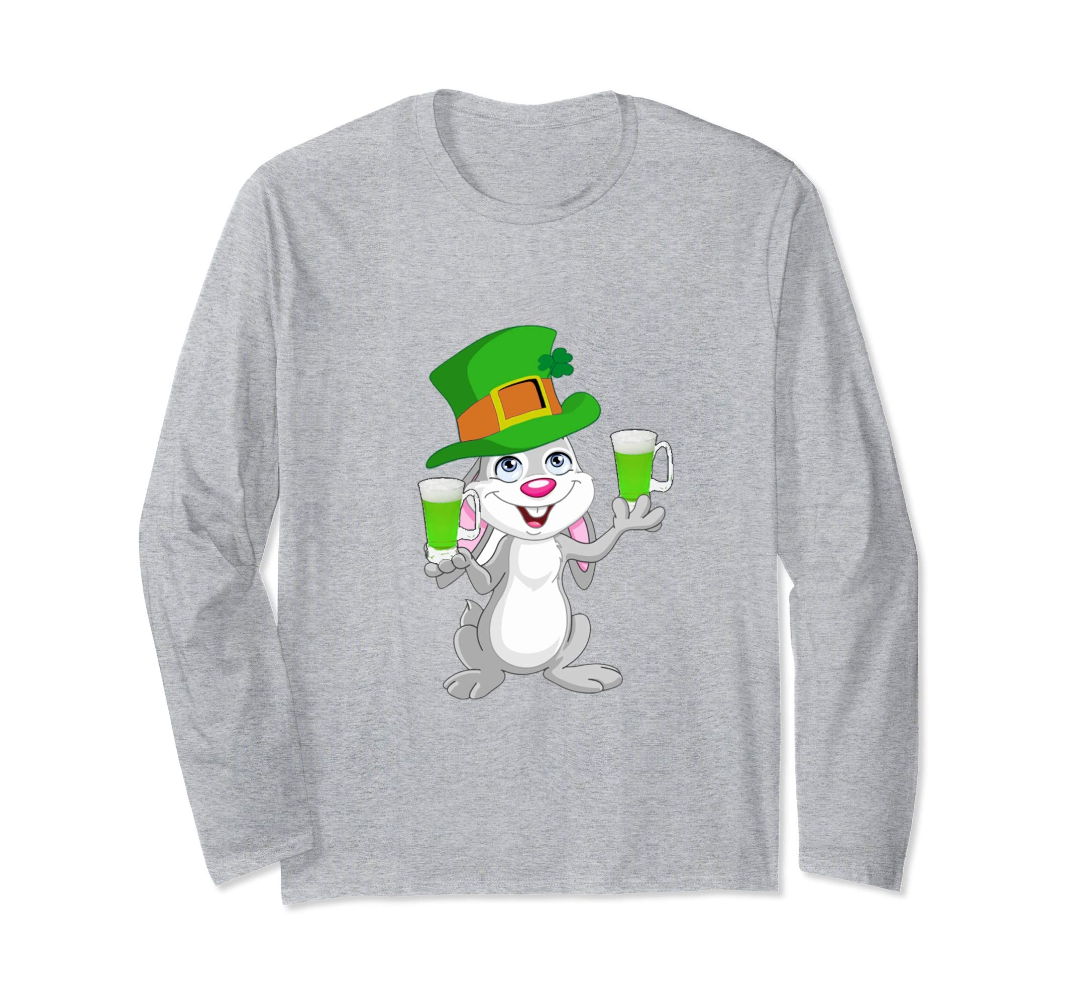 St. Patricks Day Easter bunny long sleeve shirt