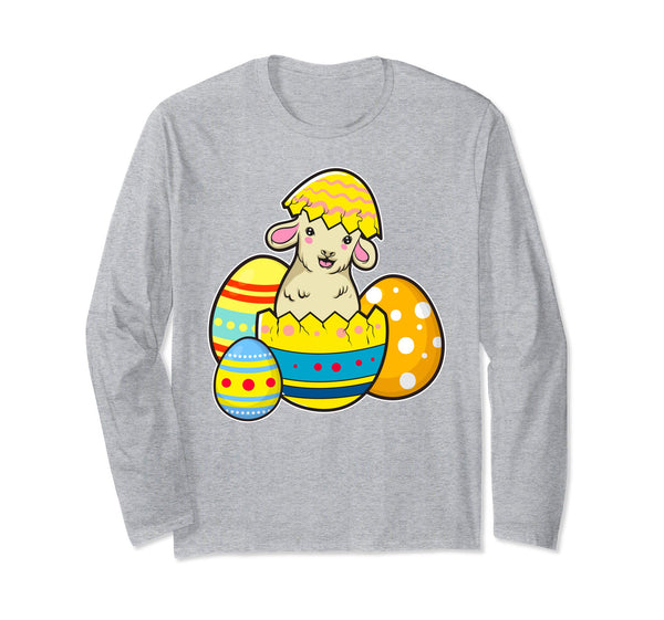Cute Easter Lamb Shirt Egg Hunt Kids School Spring
