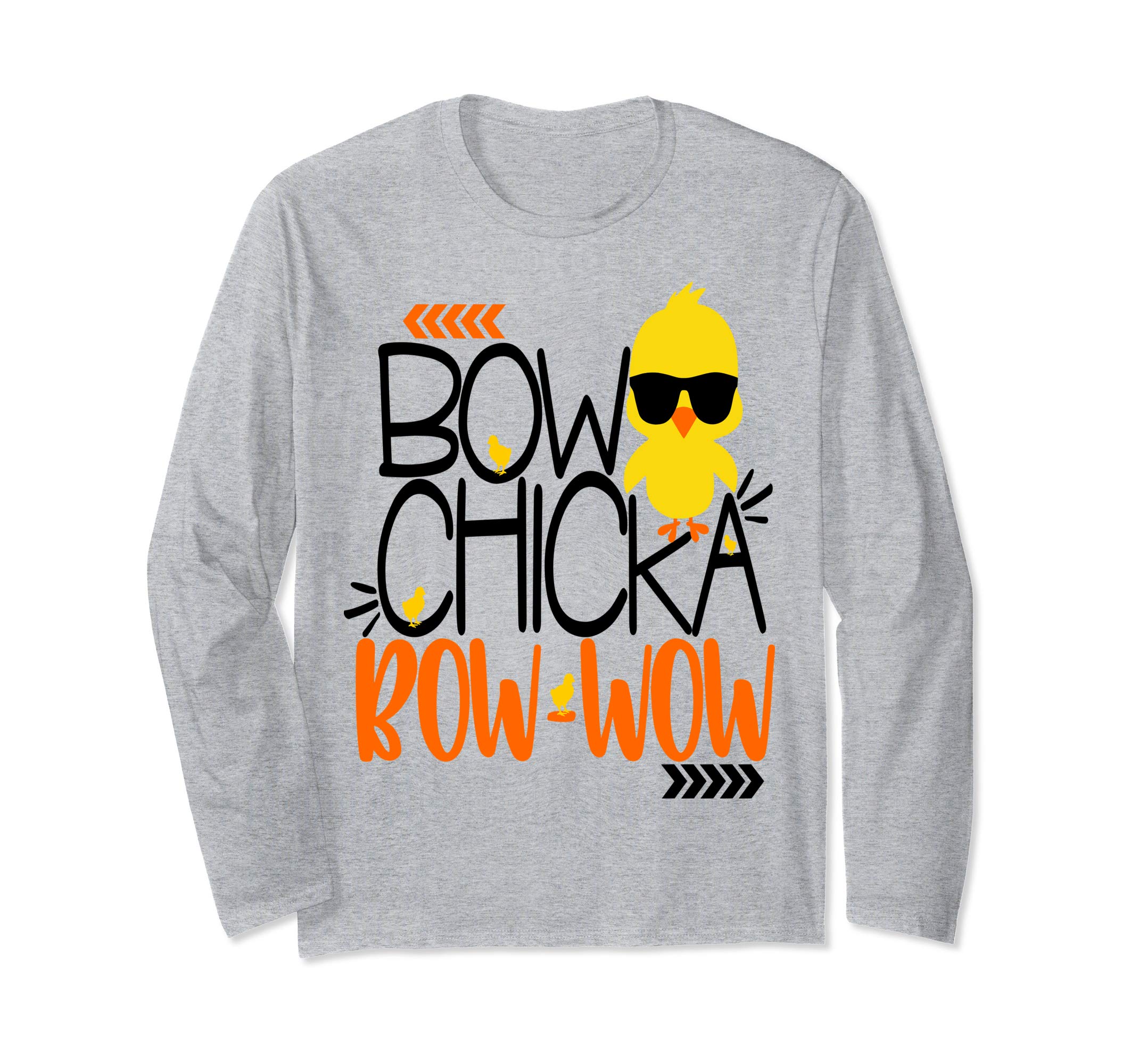 Cute Bow Chicka Bow Wow Easter Shirt Kids Boys Son Egg Hunt