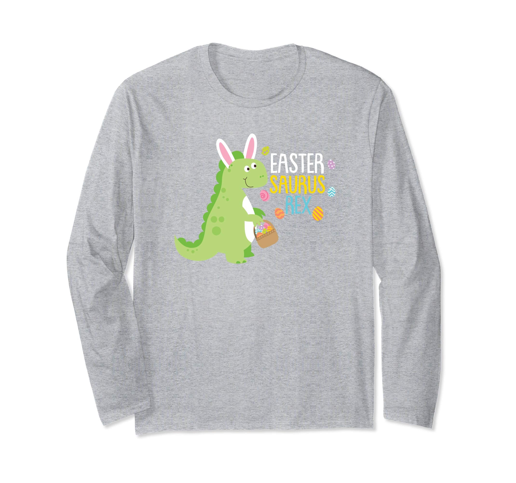 Easter Saurus Rex Easter Bunny Dinosaur Long sleeve T Shirt