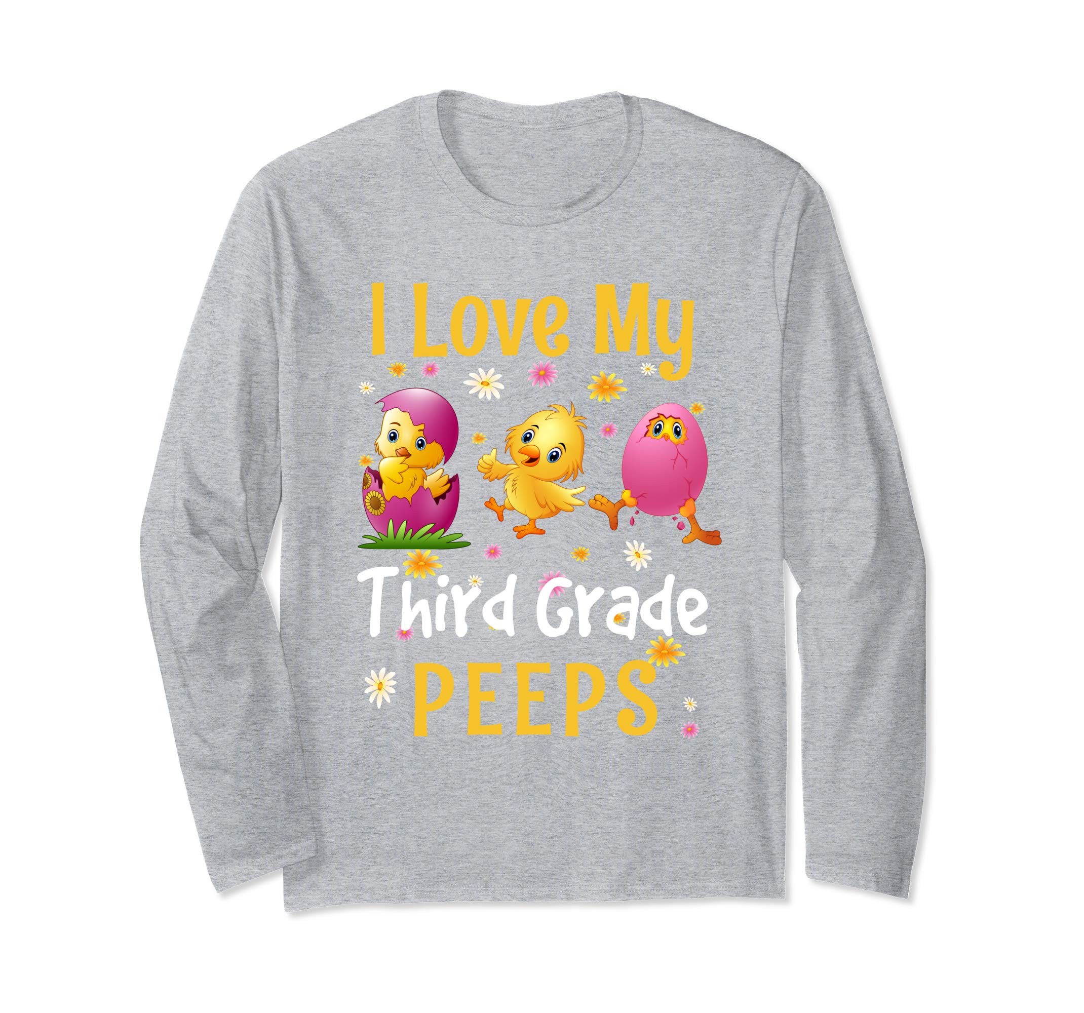 Easter 3rd Grade Teacher Shirt Gift Easter Long Sleeve Shirt