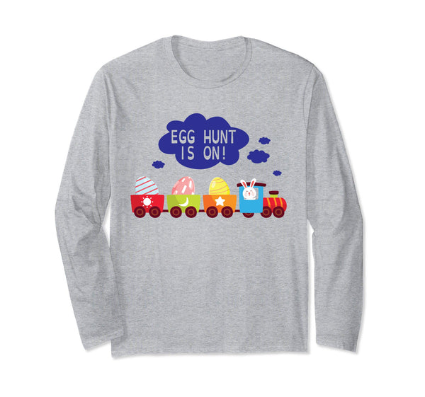Bunny Driving Train Carry Easter Eggs Shirt Egg Hunt Is On