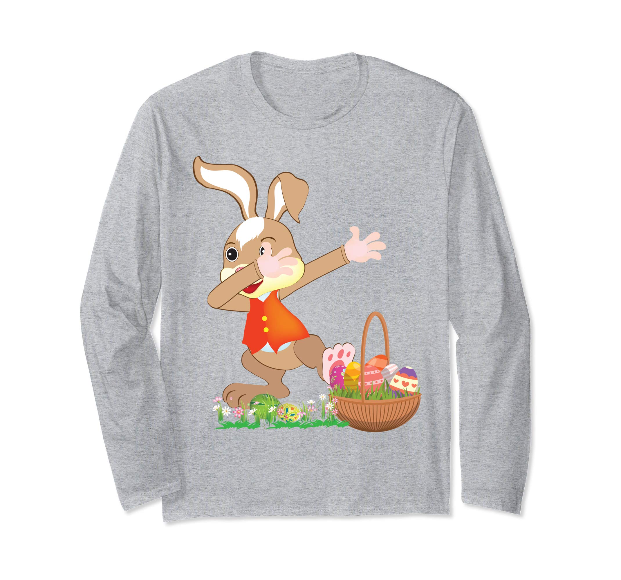 Cute Bunny Dab Dabbing Around The Easter Eggs T-Shirt Lovely