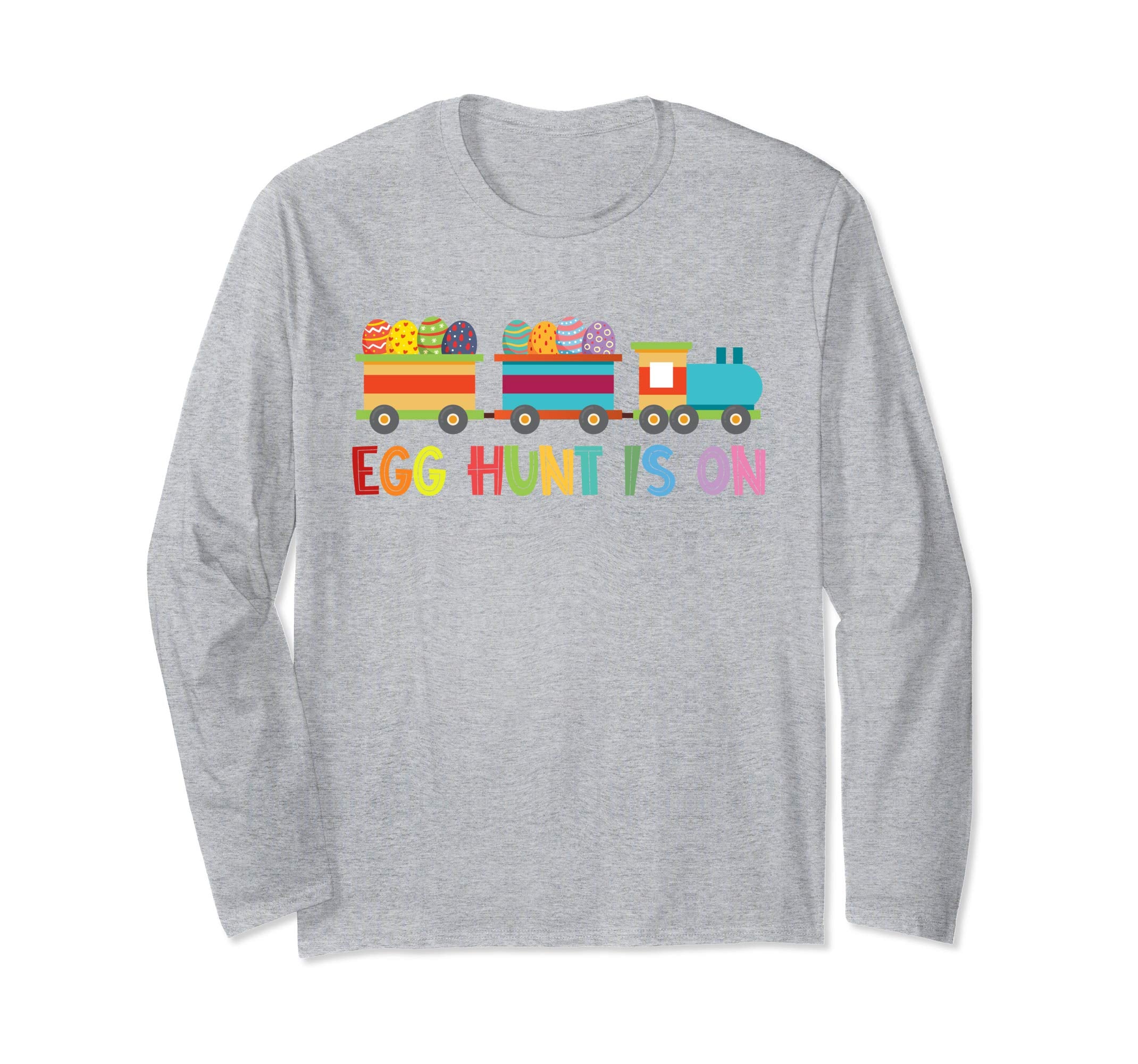 Happy Easter Train Egg Hunt Is On Long Sleeve T Shirt Gift