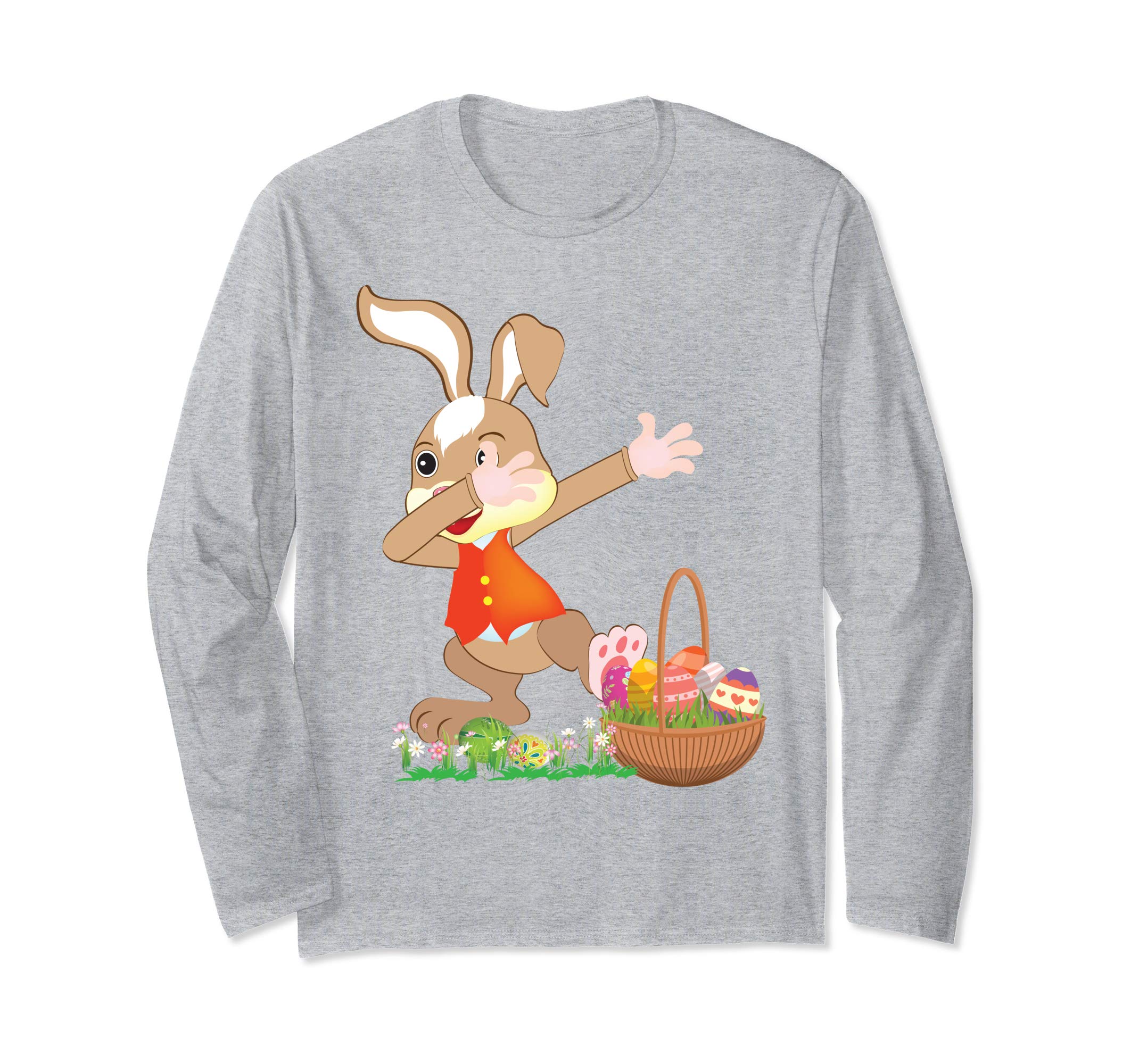 Cute Bunny Dab Dabbing Around The Easter Eggs T-Shirt Lovely