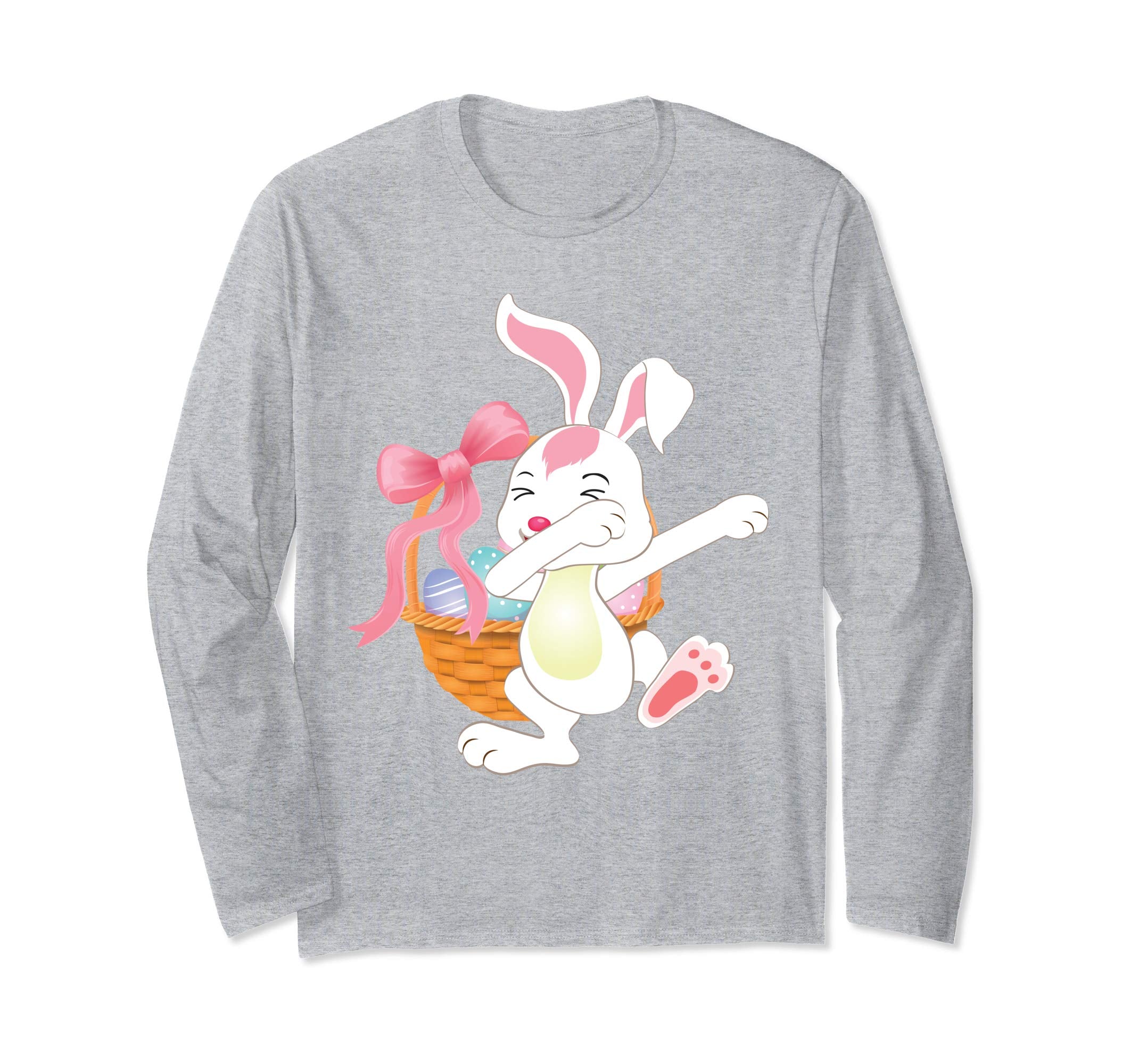 Cute Bunny Dab Dabbing Around The Easter Eggs T-Shirt Lovely