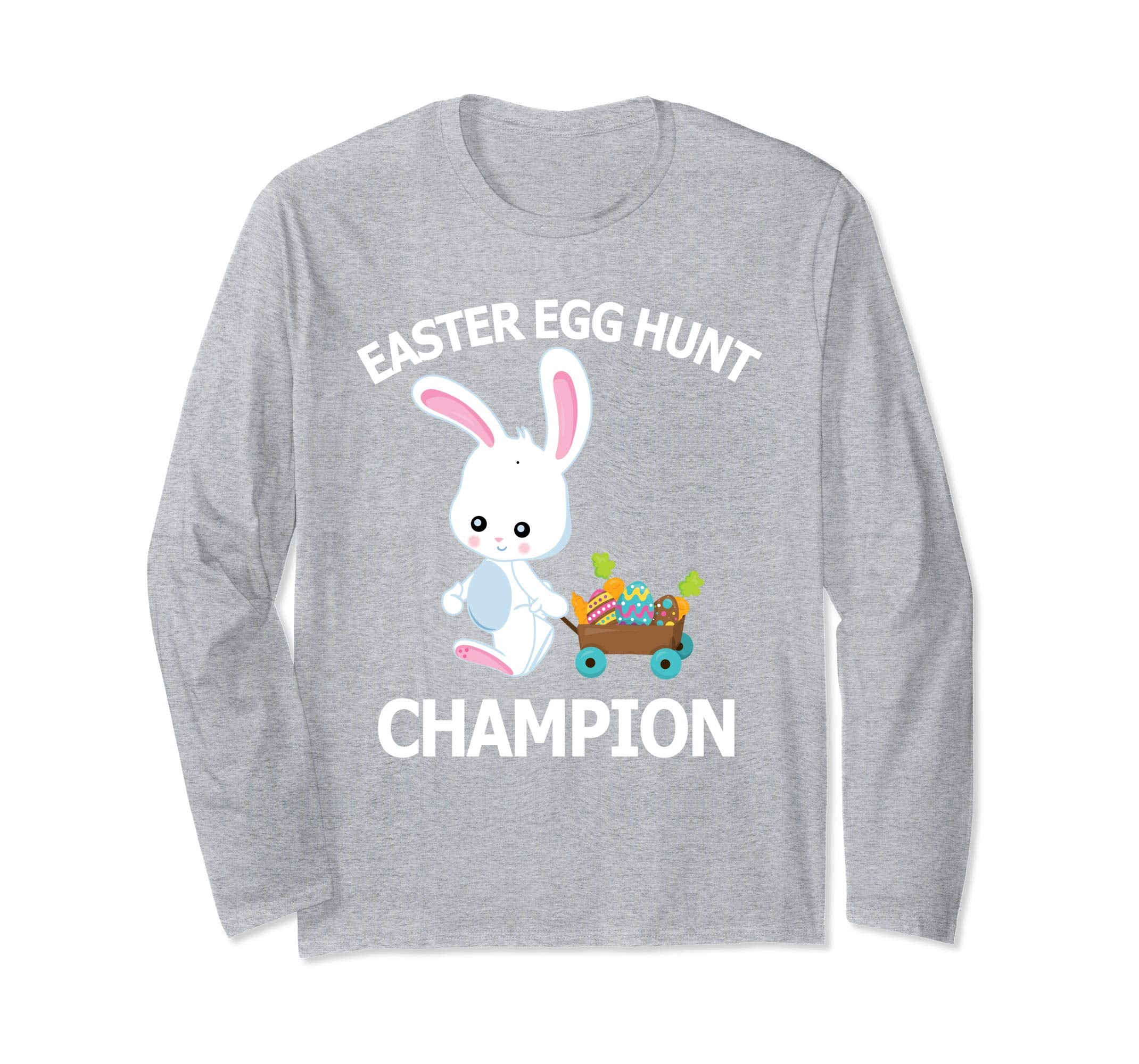 Easter Egg Hunt Champion Shirt Cute Bunny Long Sleeve