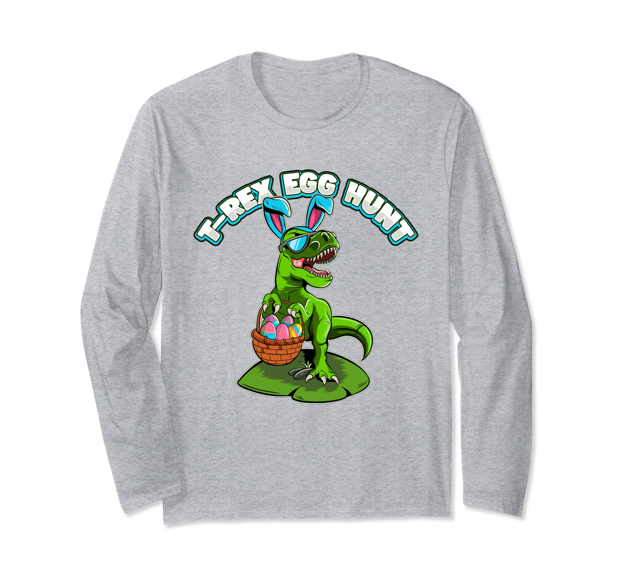 T-Rex Egg Hunt Easter Long Sleeve Shirt