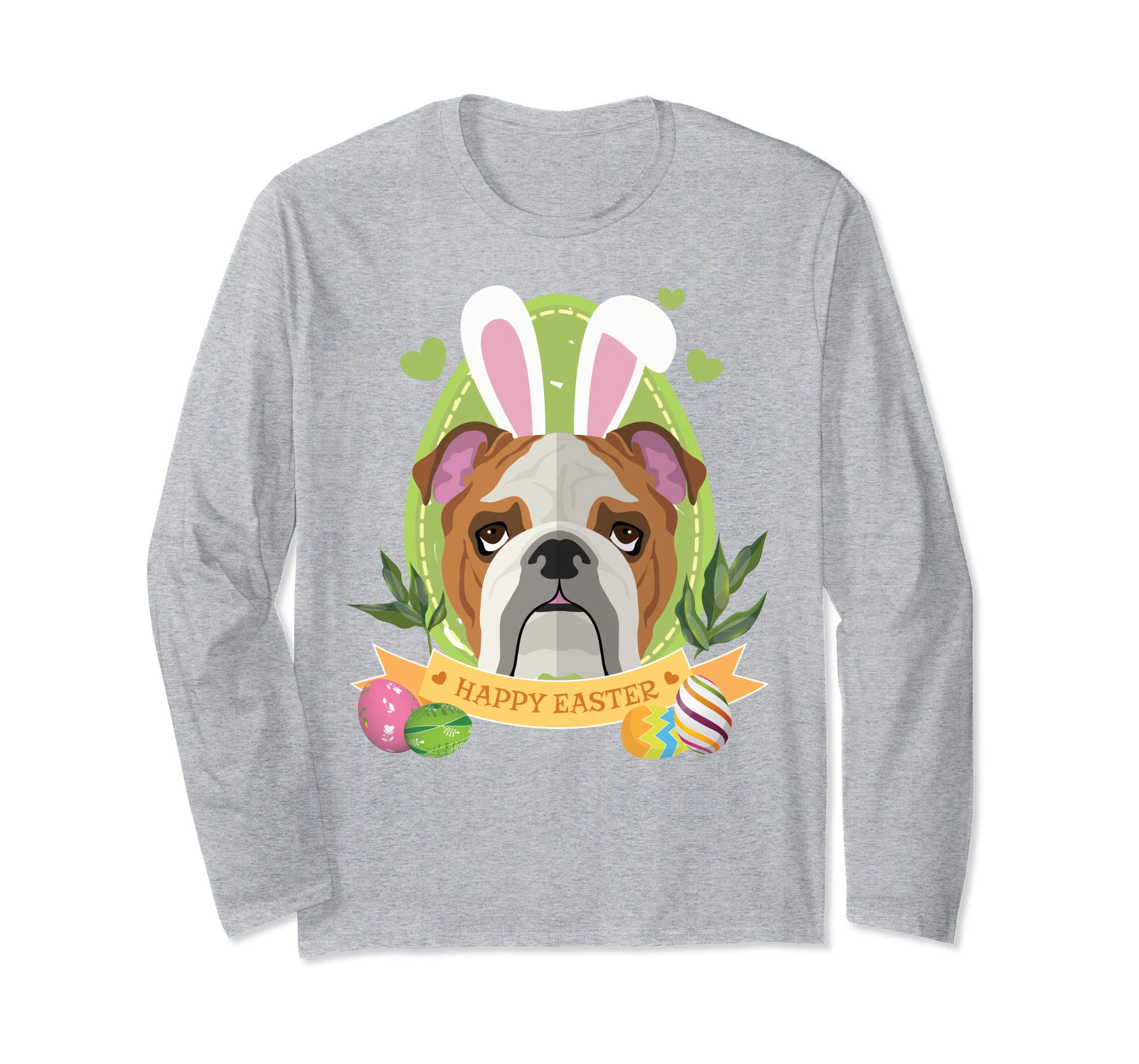 Bunny Bulldog Dog Easter Day Lovers T-Shirt Egg Hunting