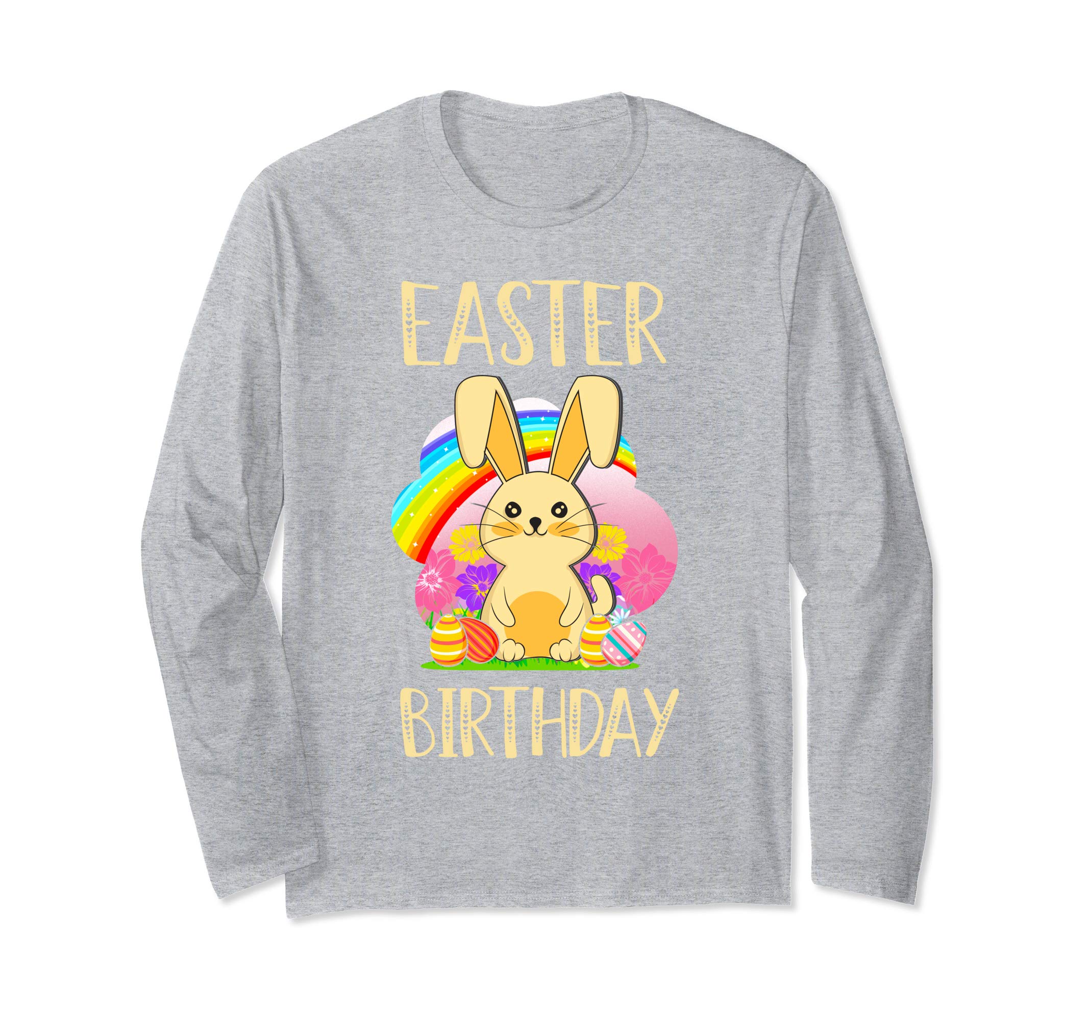 Easter Birthday T Shirt Easter Egg &amp; Bunny Gift Women Girls