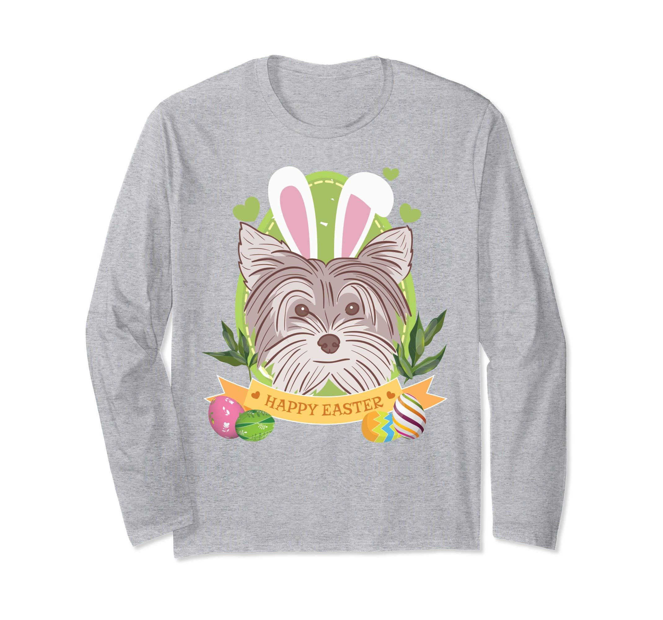 Bunny Yorkshire Terrier Dog Easter Day Lovers T-Shirt Egg