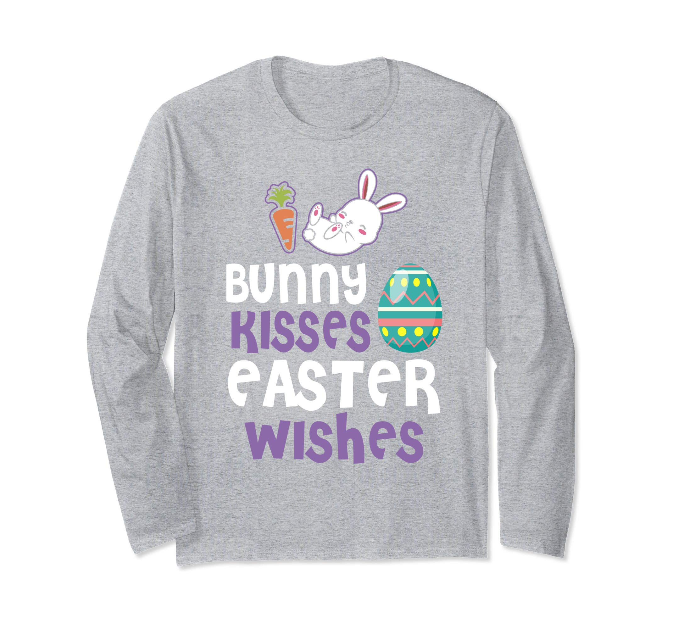 Bunny Kisses Easter Wishes Sunday Egg Hunt Hiding T Shirt