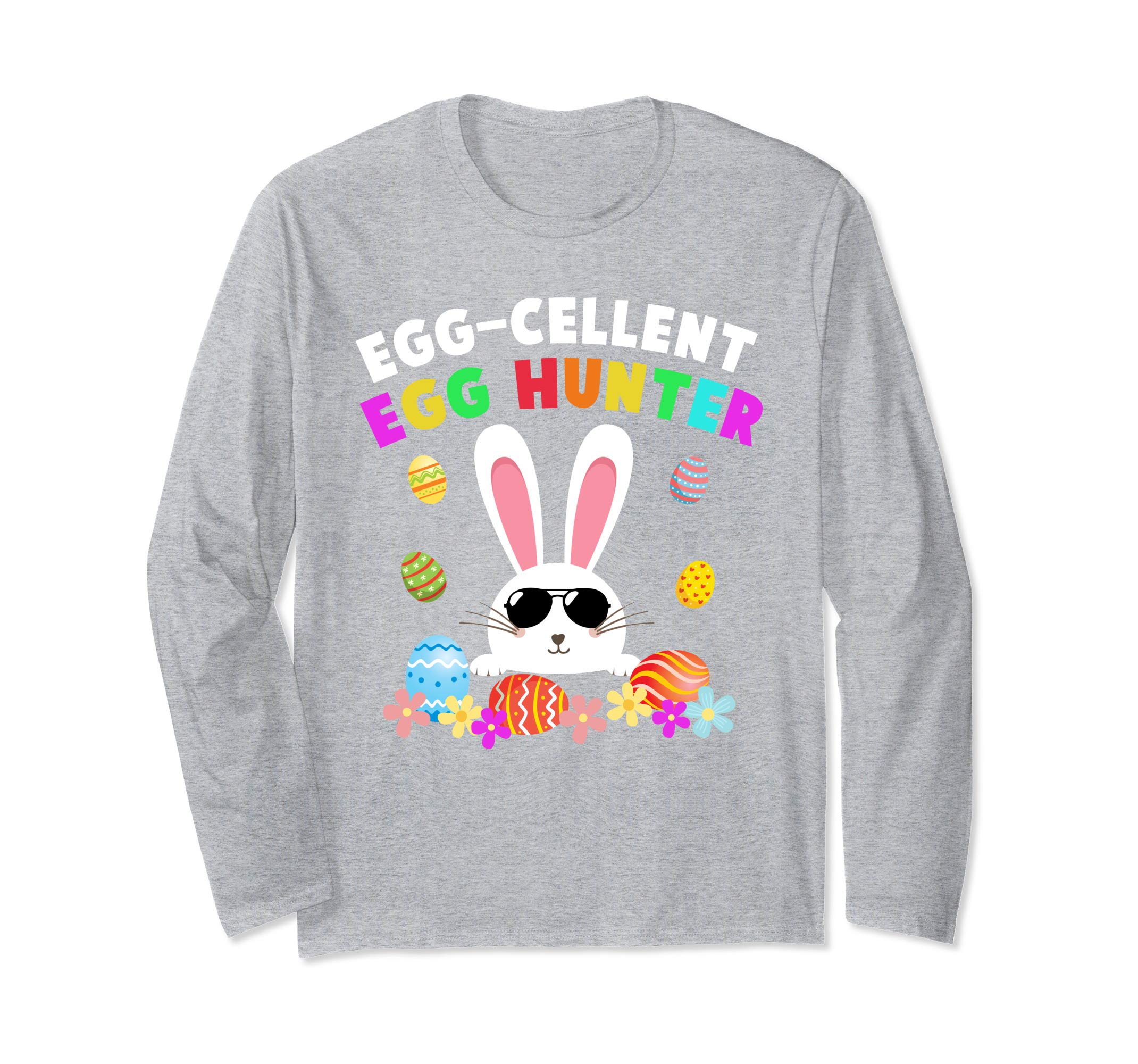 Egg-cellent Egg Hunter Easter T-Shirt Boys Girls Bunny Gift