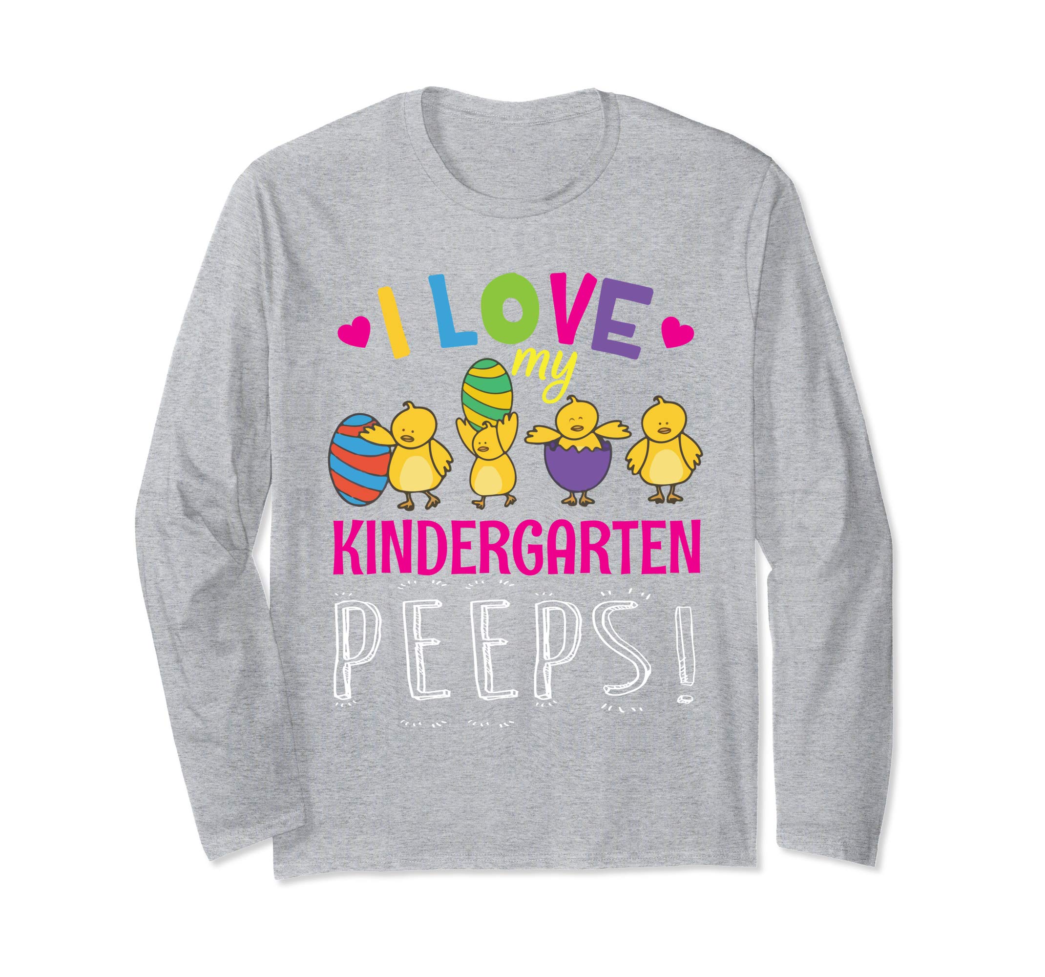 Hearts Chicks Easter Eggs I Love My Kindergarten Peeps Shirt
