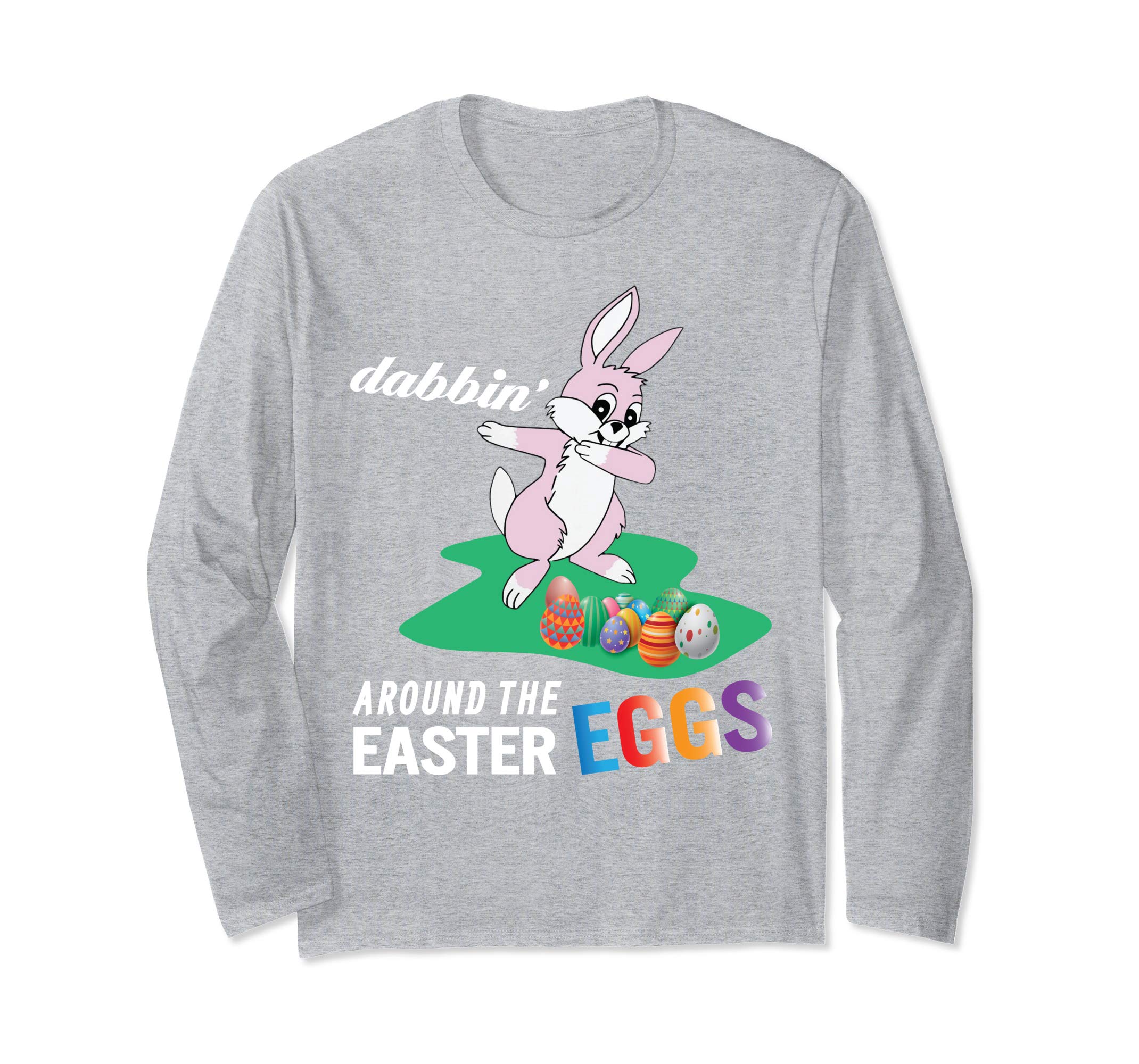 Pink Bunny Rabbit Dab Dabbin' Around The Easter Eggs Shirt