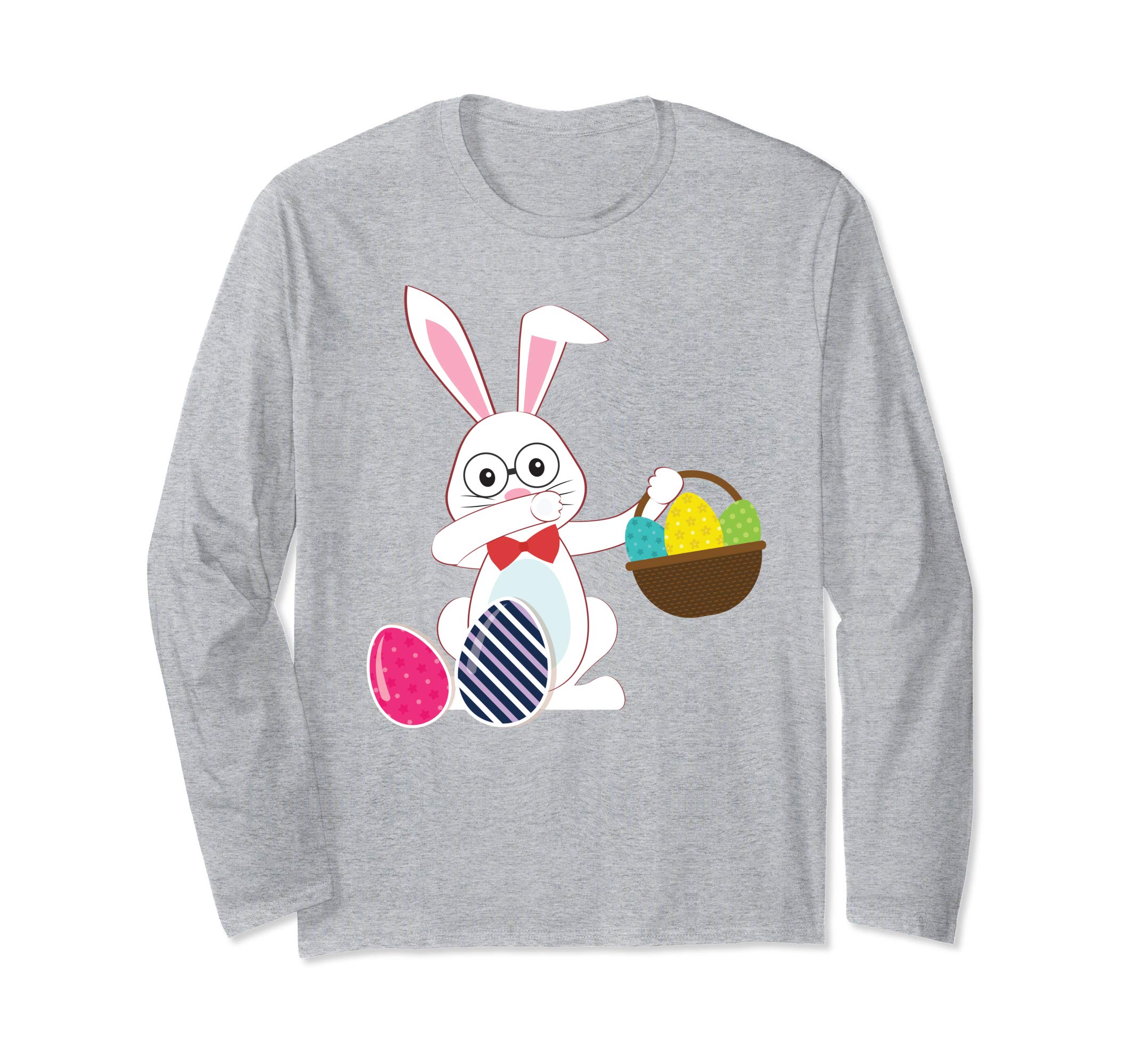 Cute Bunny Dab Dabbing Around The Easter Eggs T-Shirt Lovely