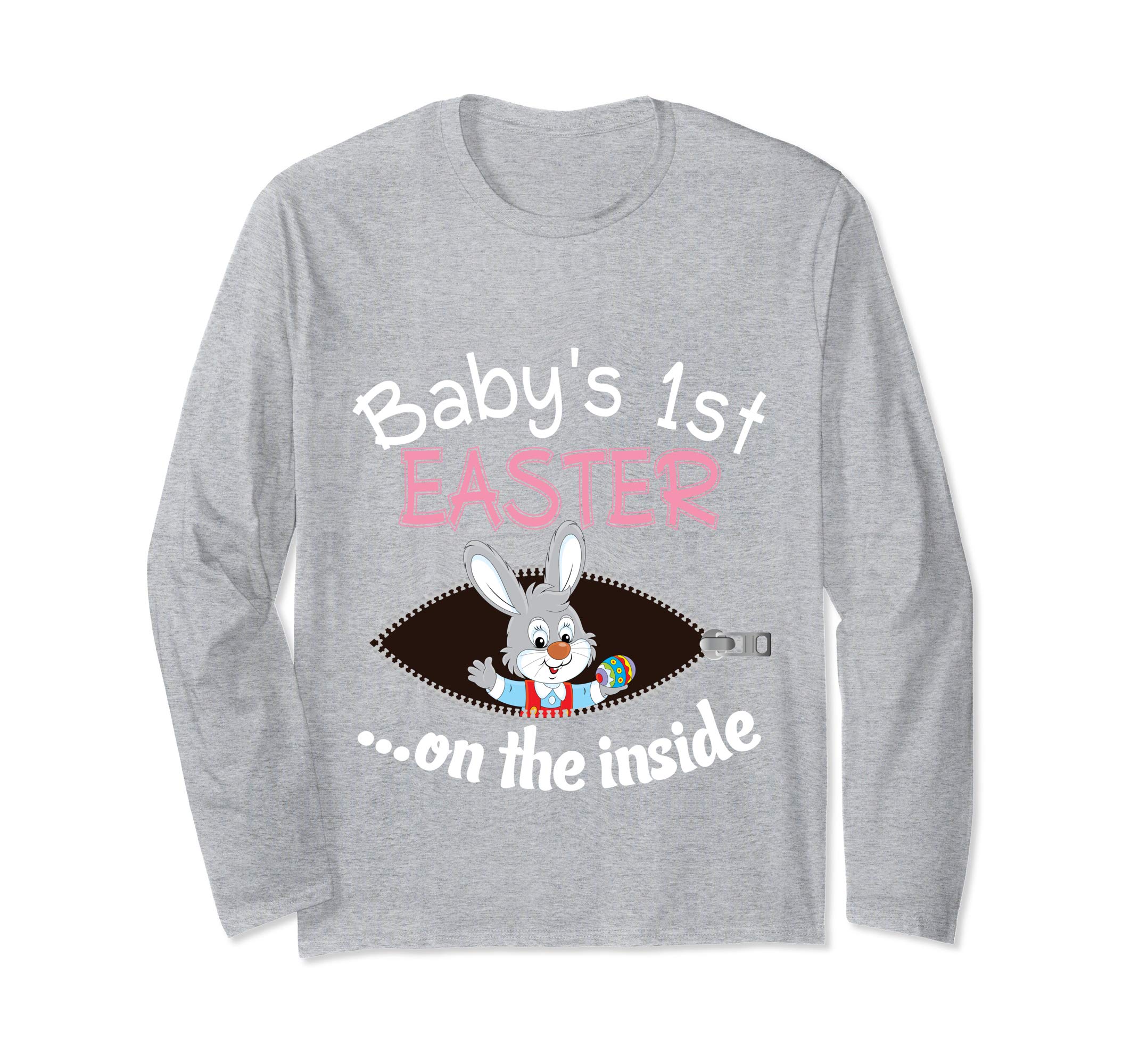 Baby 1st Easter On The Inside T-Shirt Pregnancy Announcement