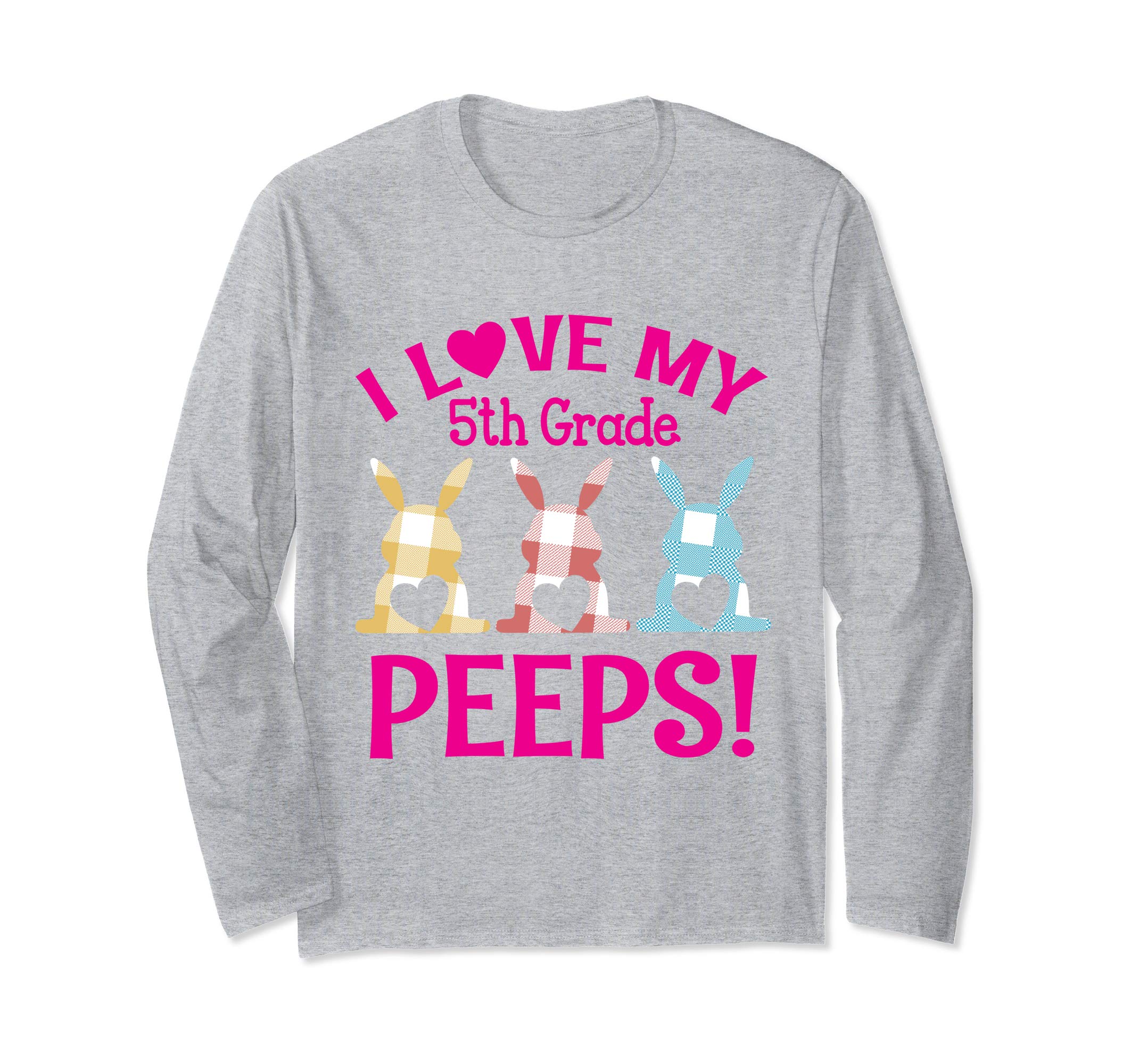 I Love My 5th Grade Peeps Bunnies Teacher Easter Retro Shirt