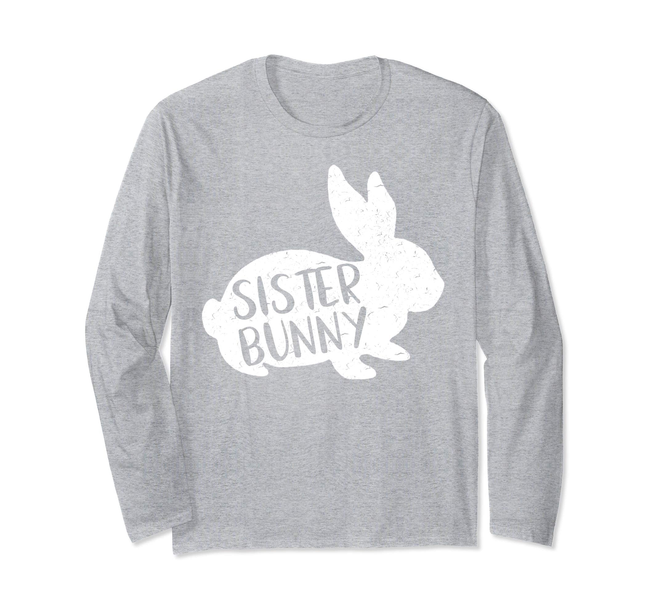 Sister Bunny Longsleeve Cute Matching Family Easter Shirt