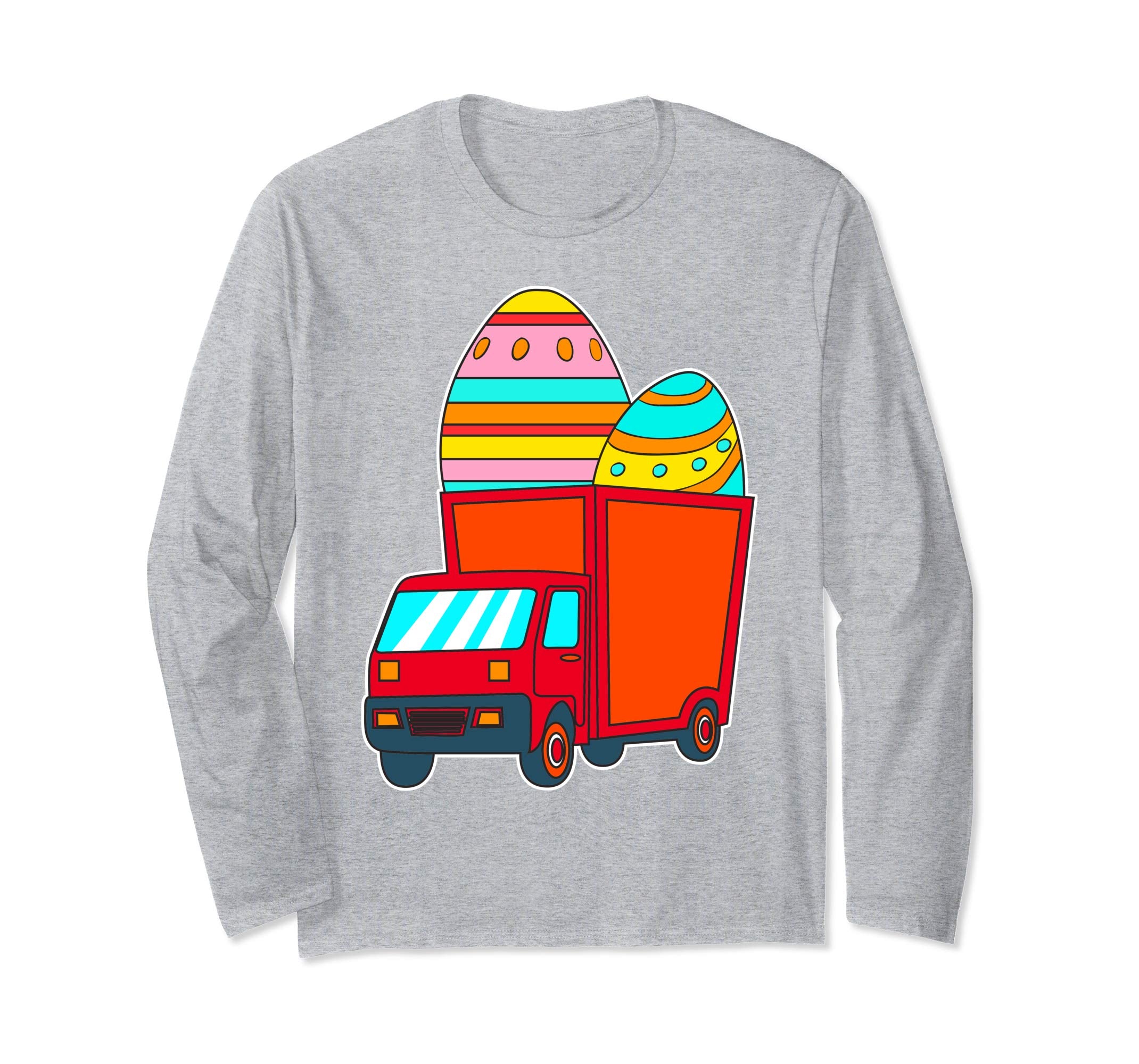 Easter Egg Hunting Truck Long Sleeve Tshirt for Mom and Dad
