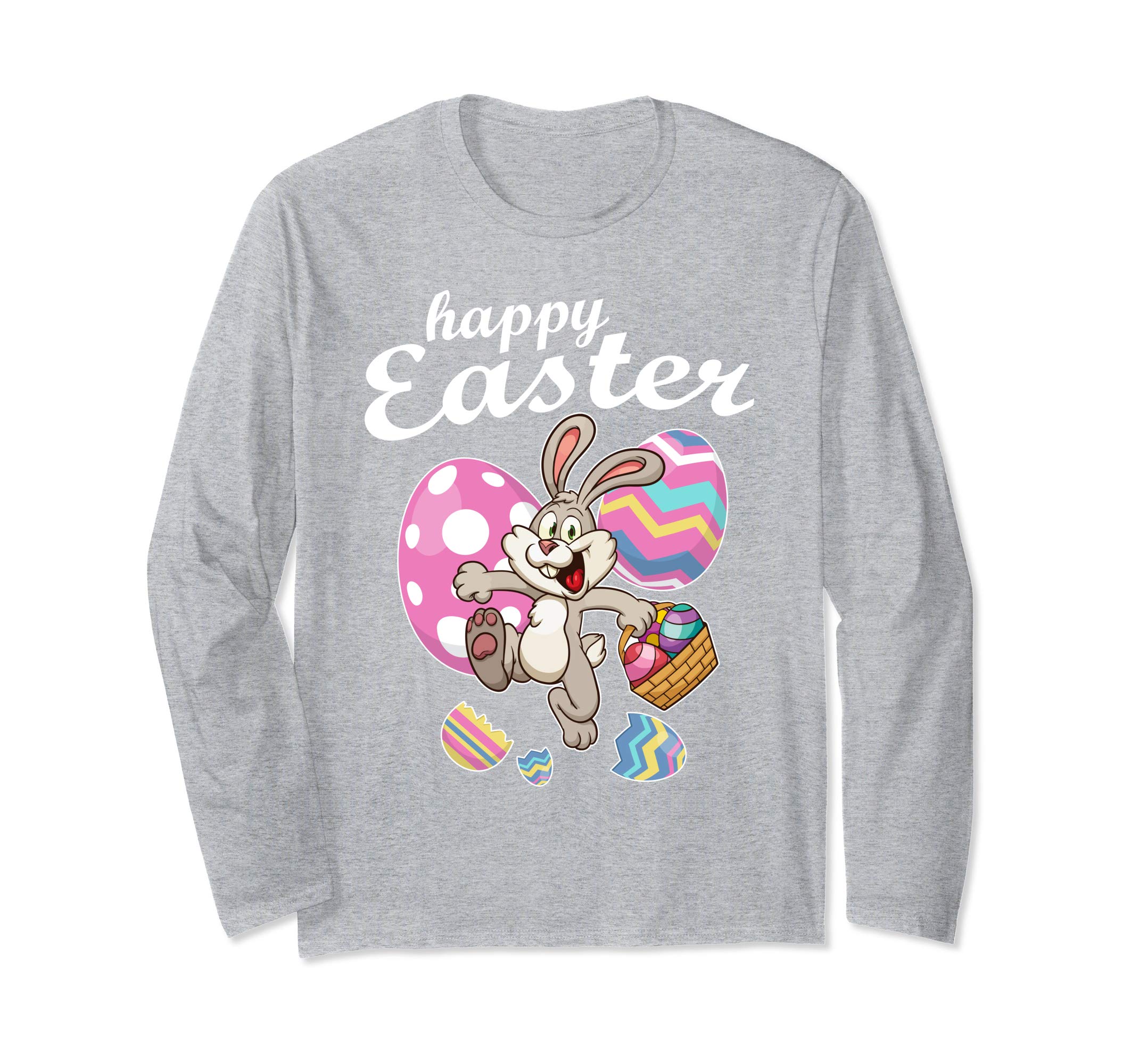 Bunny Rabbit Playing With Easter Eggs Happy Easter Day Shirt