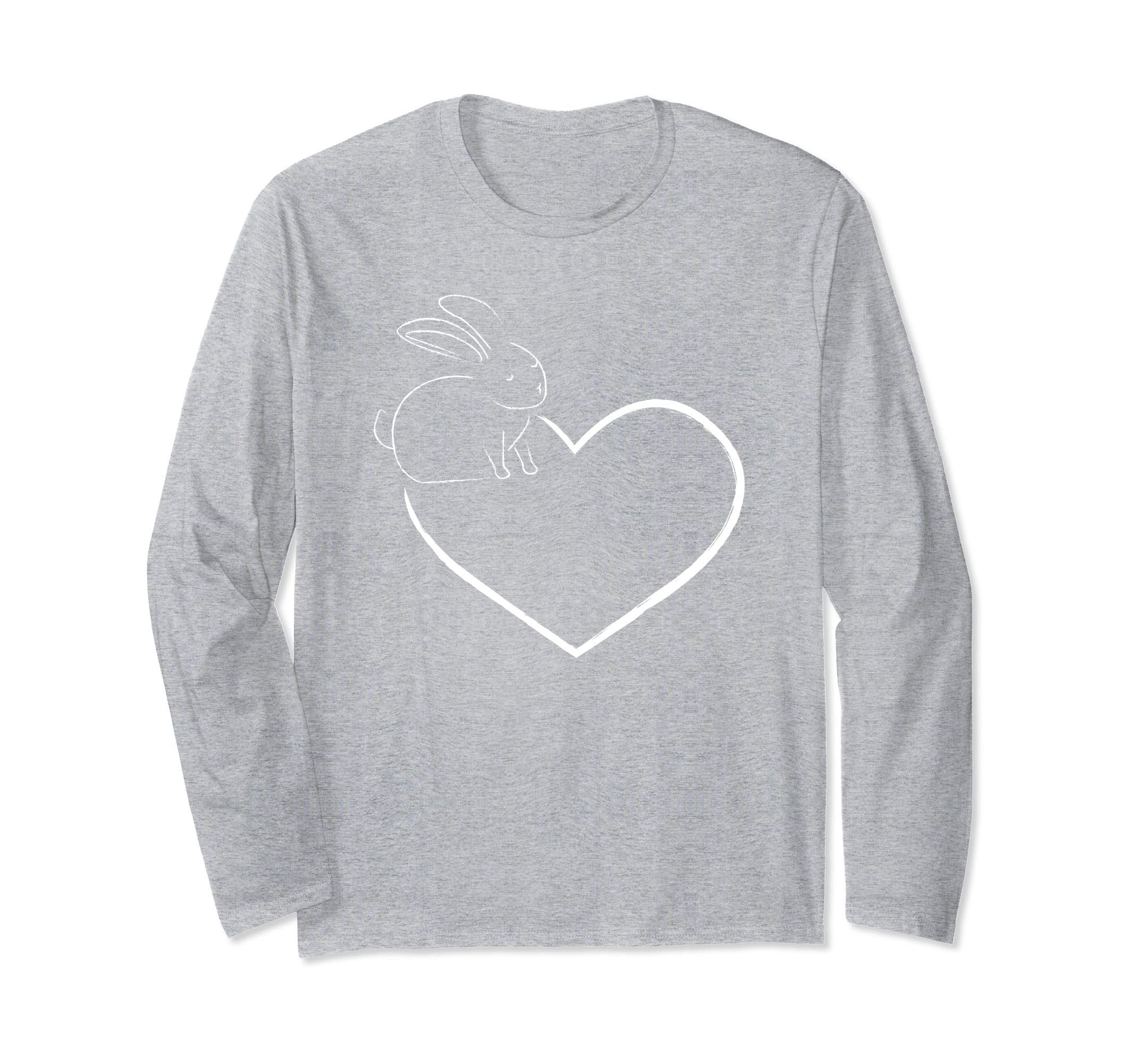 Love Easter Bunny Heart Long sleeve Shirt Easter Sunday Gift