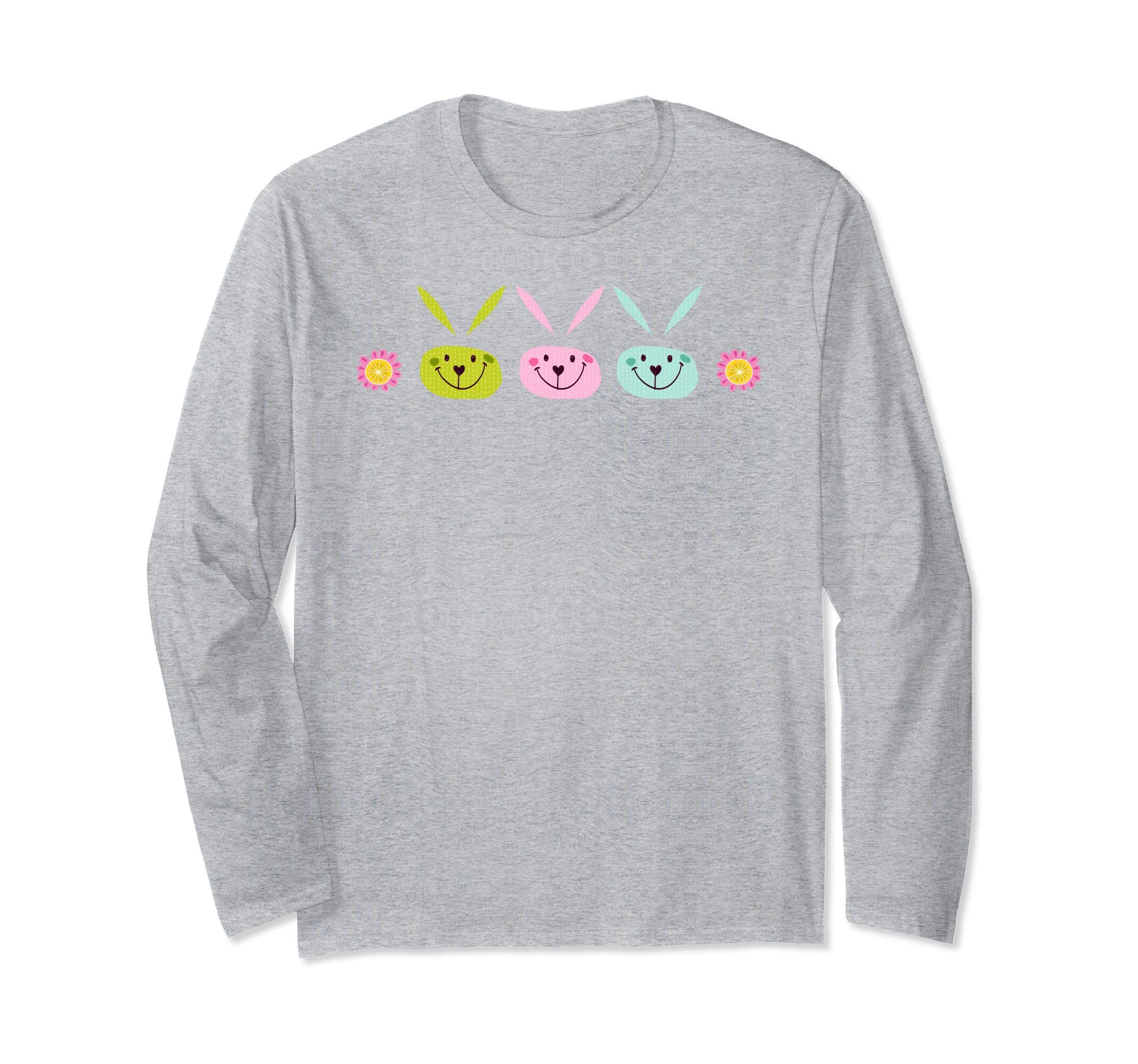 Cute 3 Easter Bunnies Spring Shirt for Women