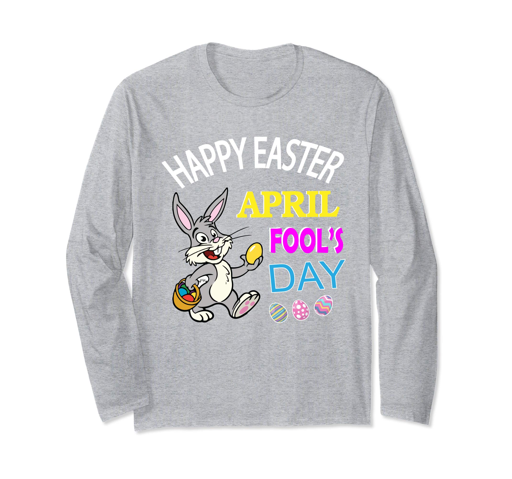 Rabbit Bunny With Easter Eggs Happy April Fool's Day Shirt