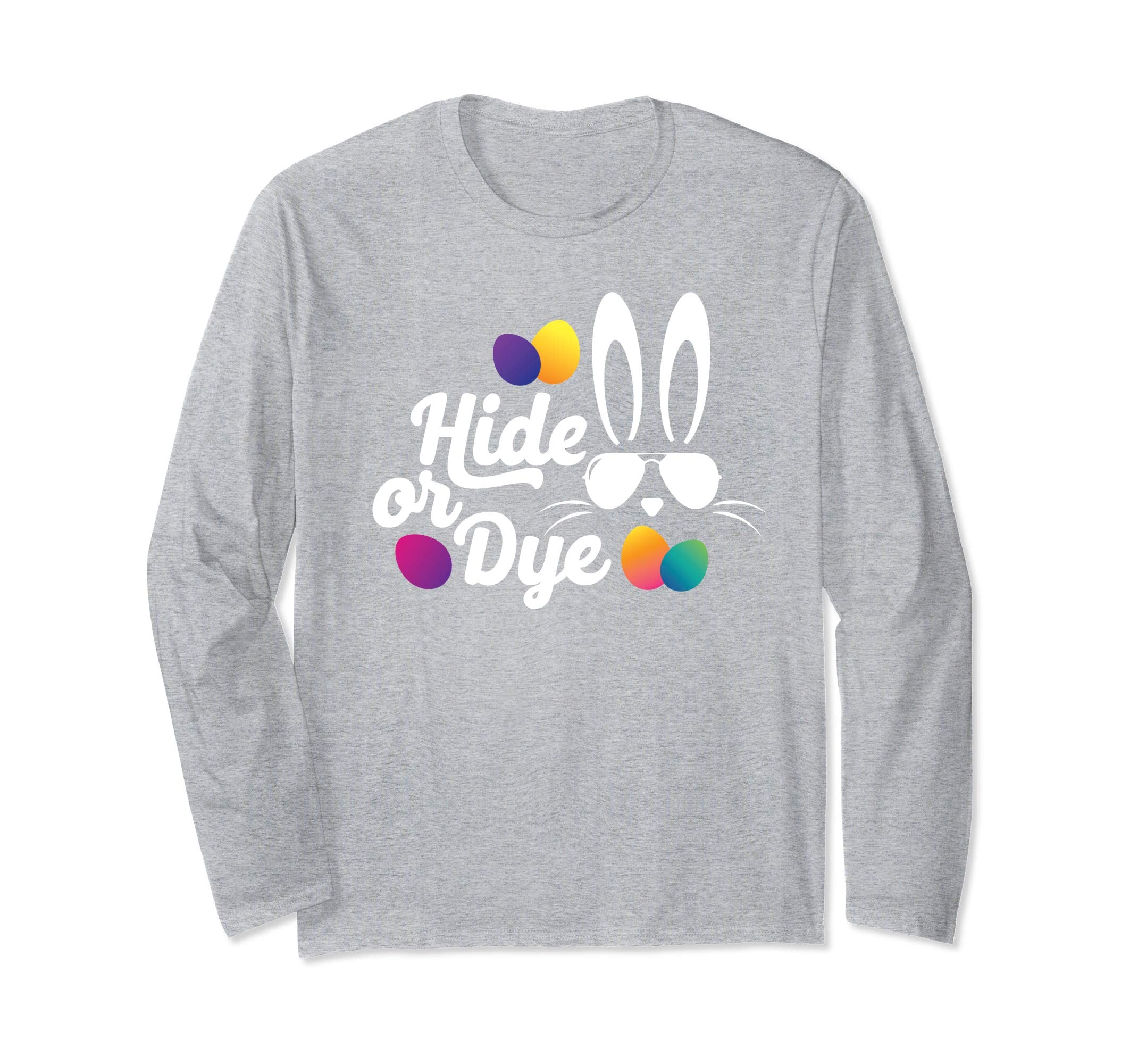 Easter Long Sleeve Shirt Funny Bunny Egg tshirt Men PJ Gift