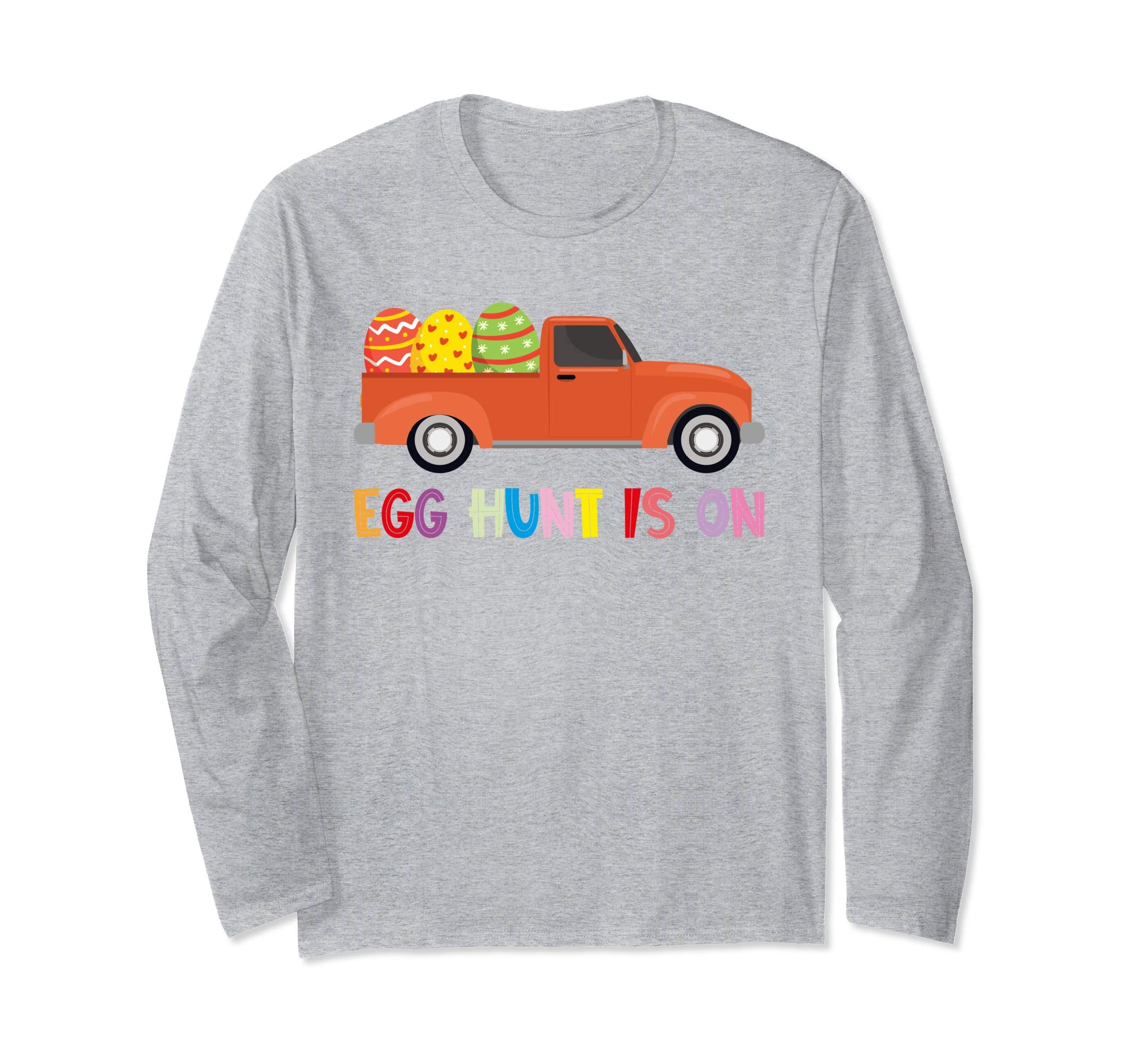 Happy Easter Truck Egg Hunt Is On Long Sleeve T Shirt Gift
