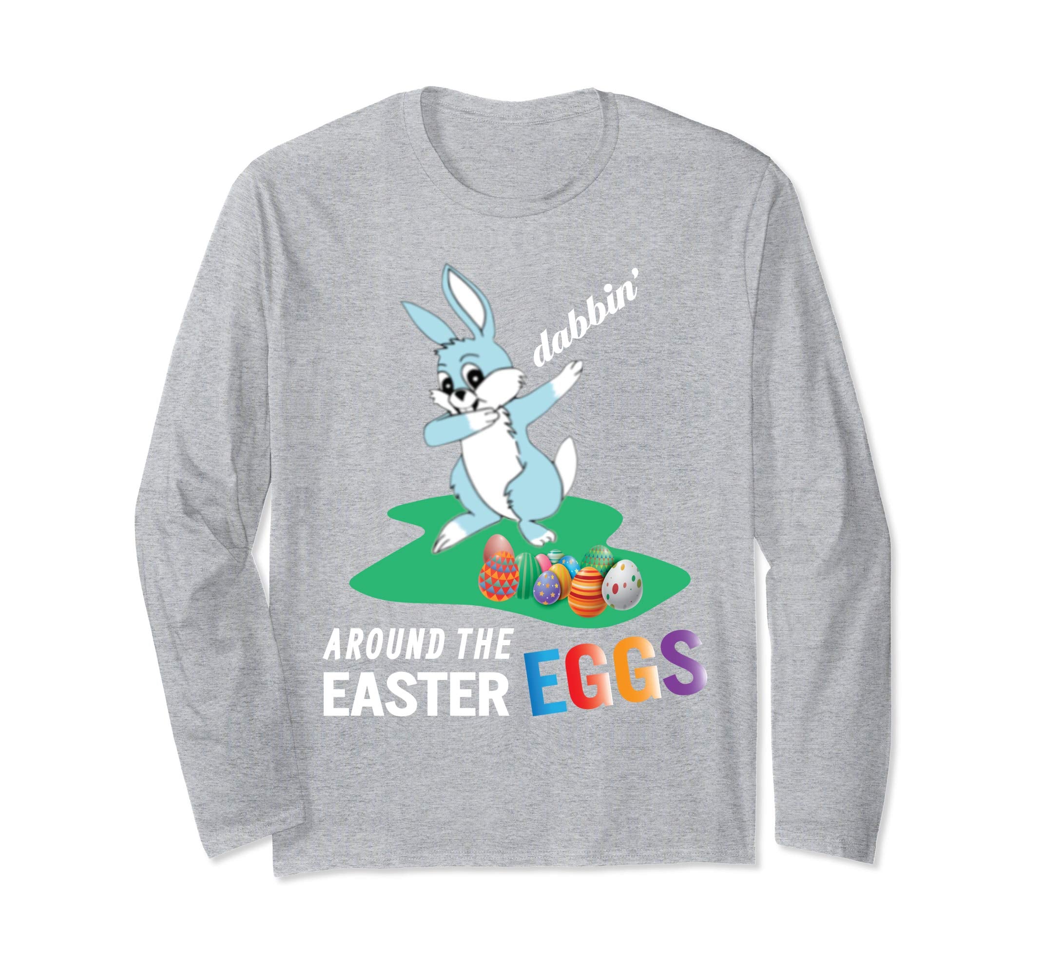 Smile Bunny Rabbit Dab Dabbin' Around The Easter Eggs Shirt