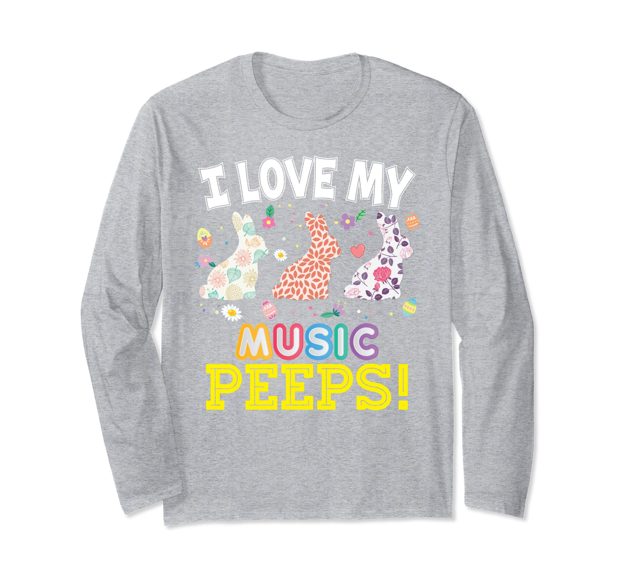 I Love My Music Peeps Teacher Easter Bunnies T-Shirt Cute