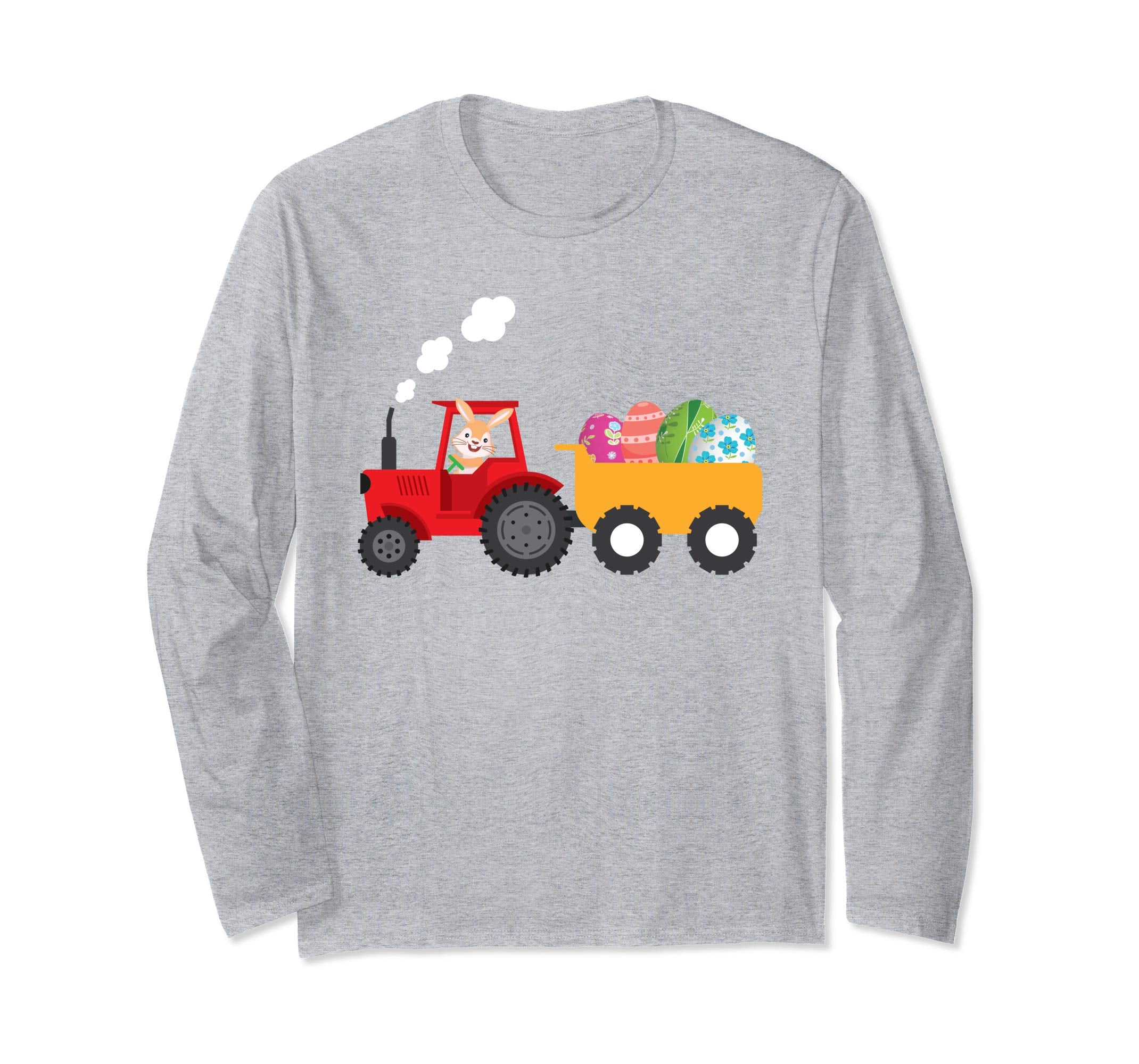 Bunny Tractor Carrying Eggs Easter Day T-Shirt Egg Hunting