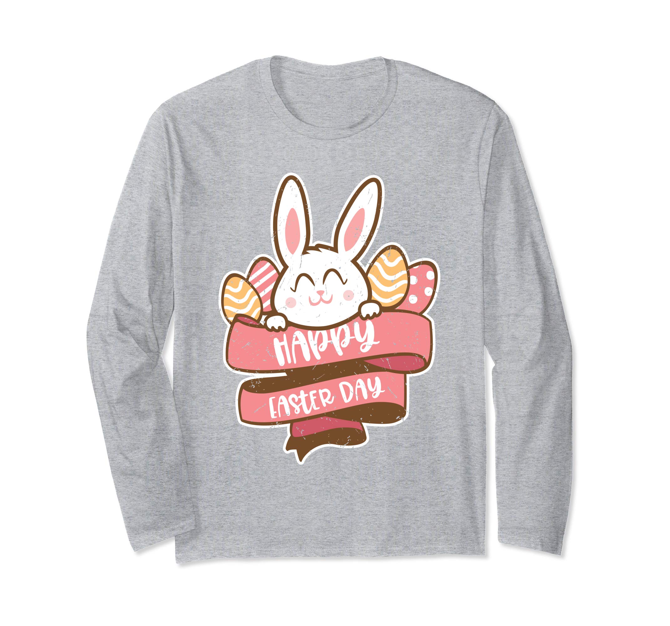 Happy Easter Cute Bunny Eggs Celebrate Gift Sleeves Shirt