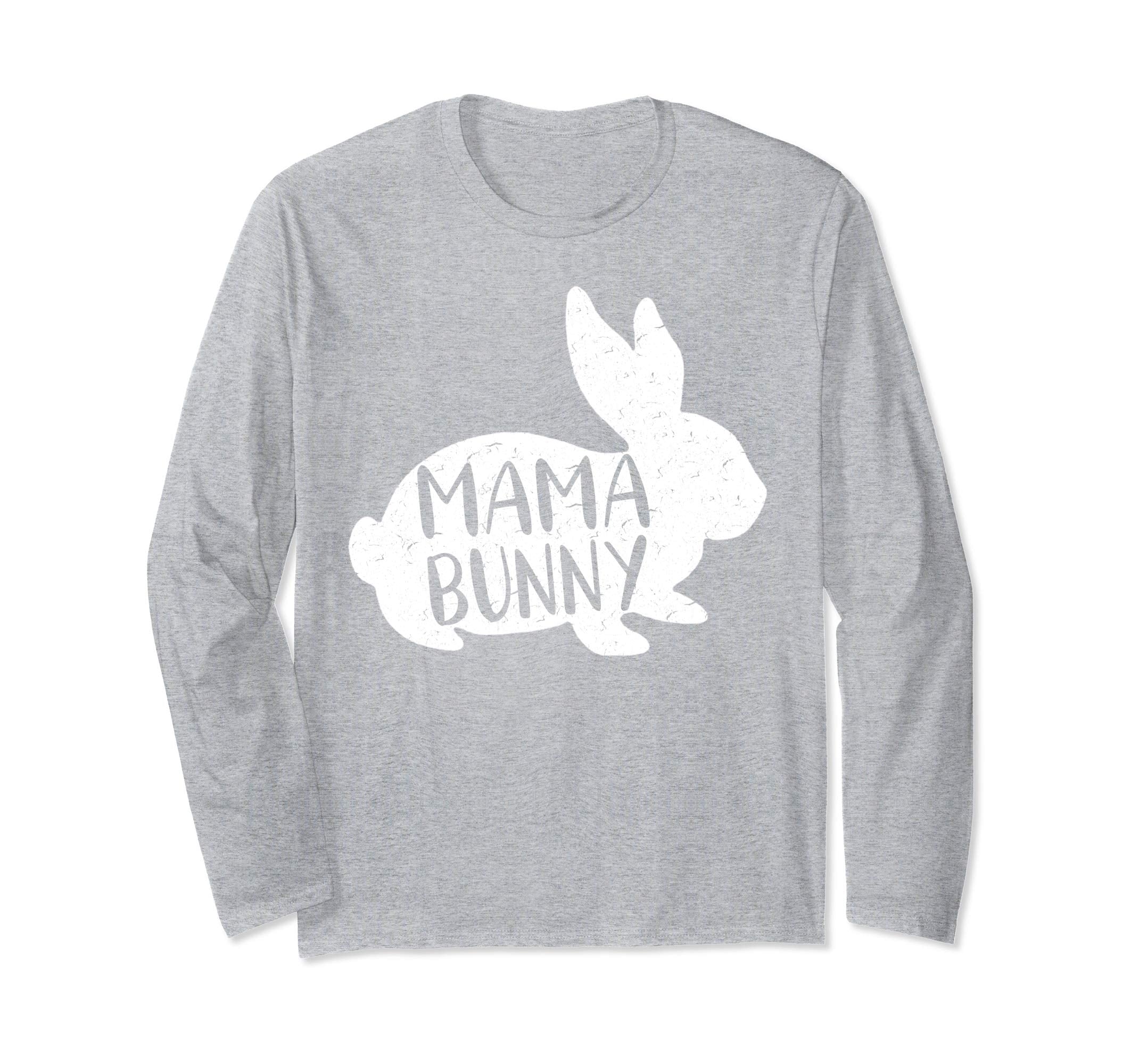 Mama Bunny Longsleeve T-Shirt Cute Matching Couple Easter